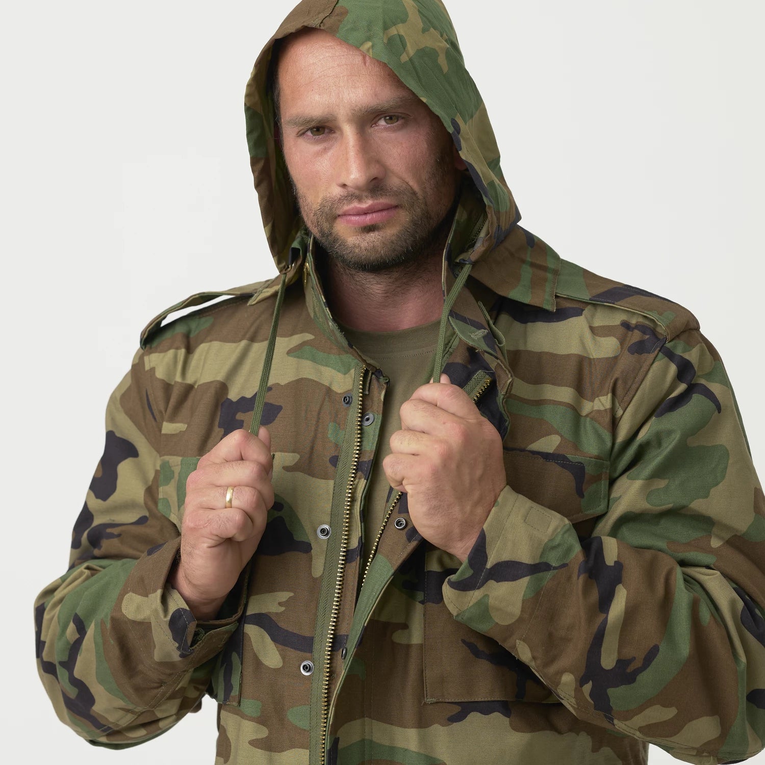Helikon-Tex M65 bunda NyCo Sateen, čierna – detail 7