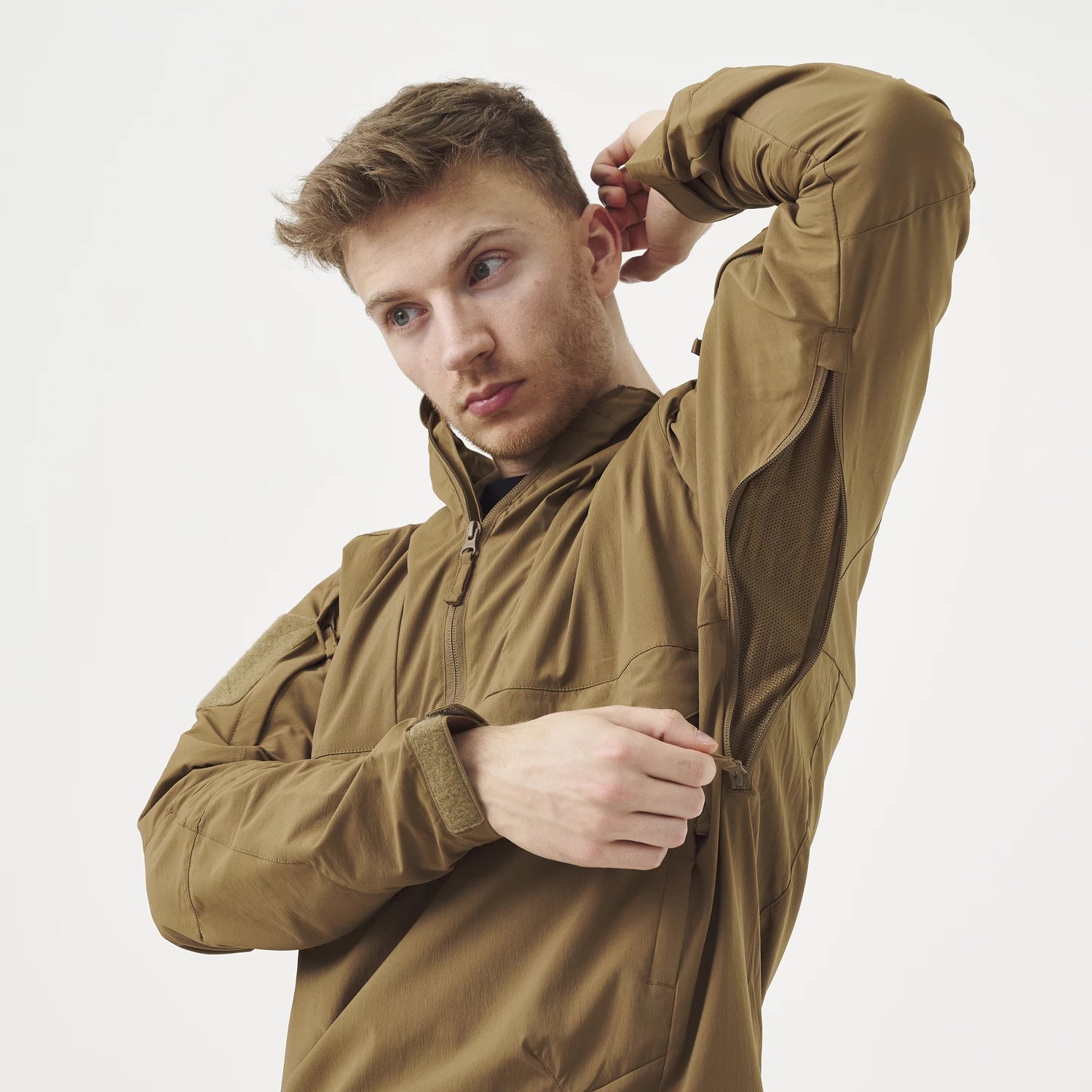 Helikon-Tex MISTRAL Soft Shell anorak bunda, PenCott Wildwood – detail 7