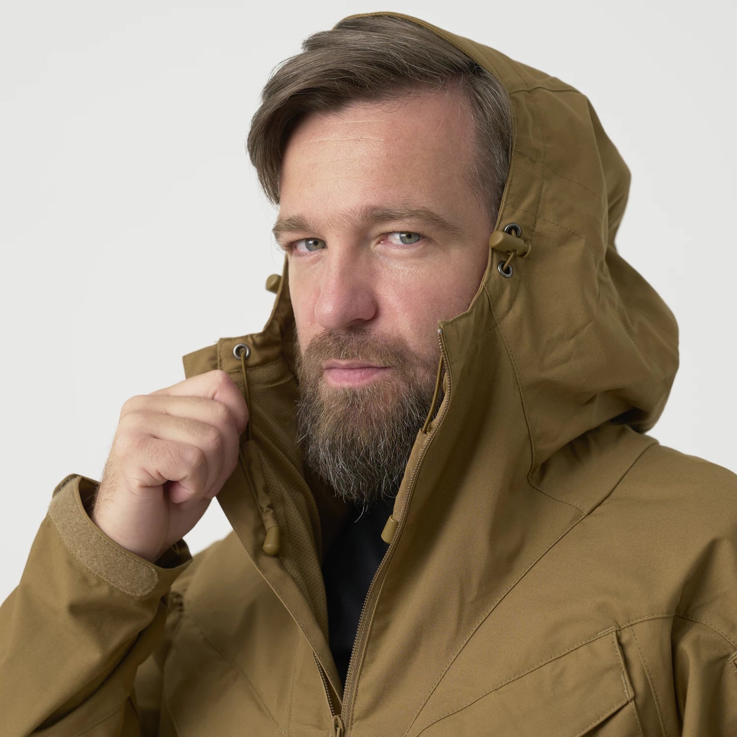 Helikon-Tex PILGRIM Anorak bunda, zemitá hnedá / čierna A – detail 2