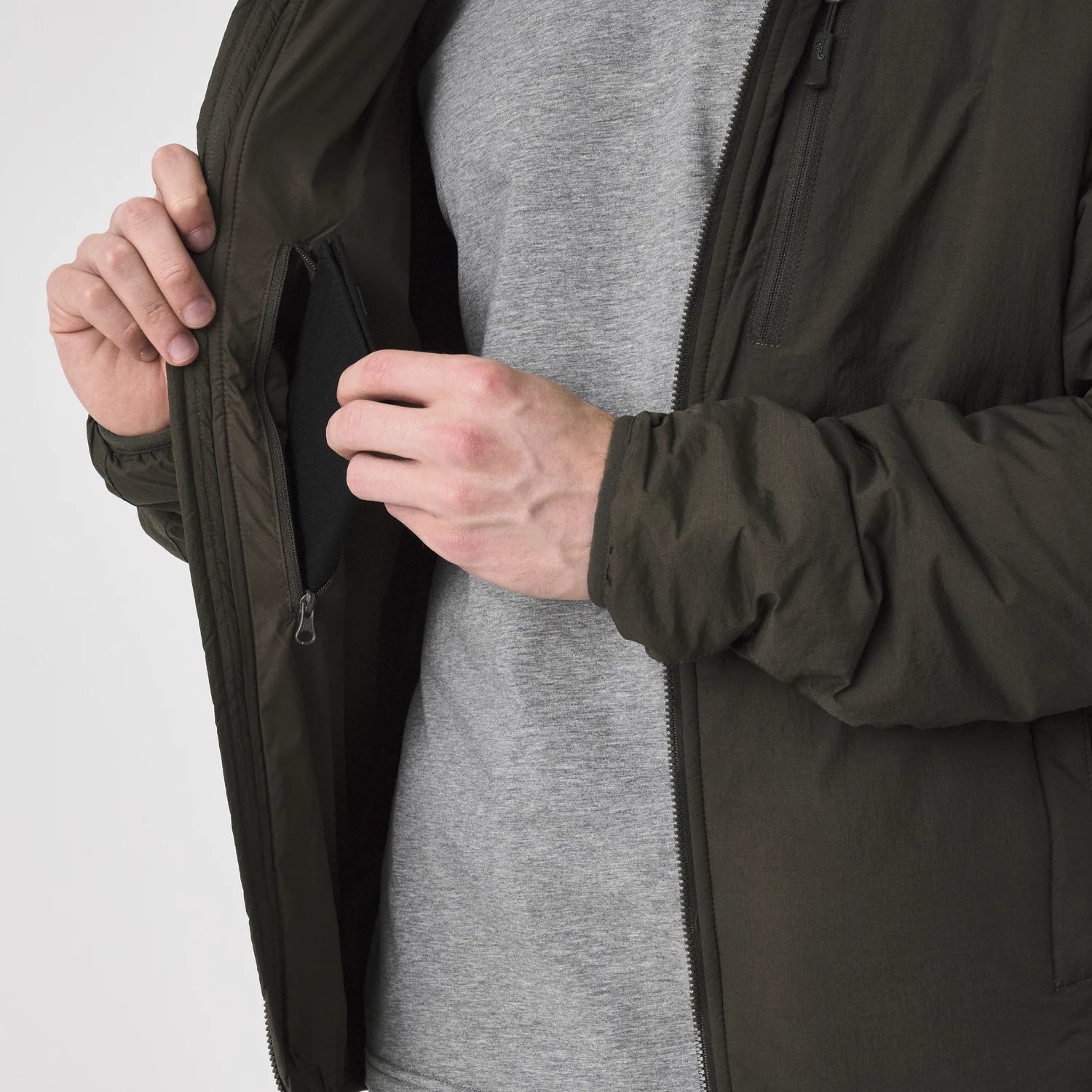 Helikon-Tex WOLFHOUND bunda s kapucňou Climashield Apex, Shadow Grey – detail 5