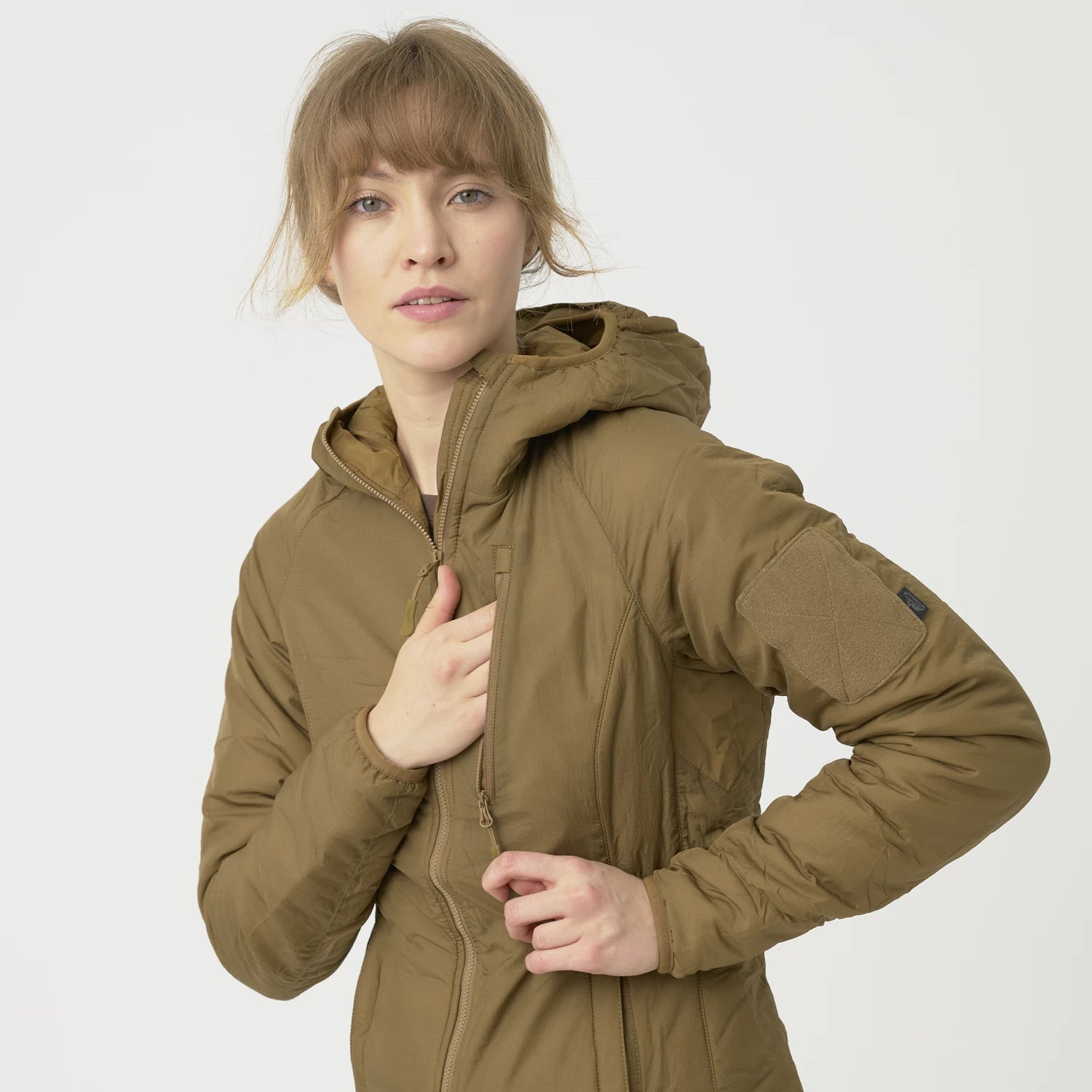 Helikon-Tex WOLFHOUND bunda dámska s kapucňou, US Woodland – detail 10