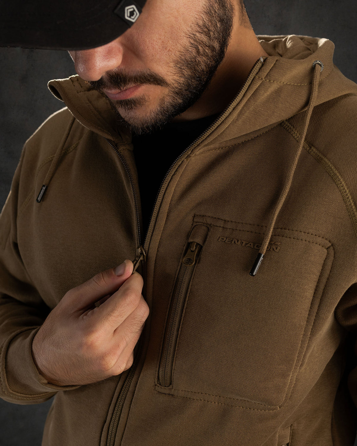 Pentagon Kapuzenpullover Leonidas 2.0, grau
