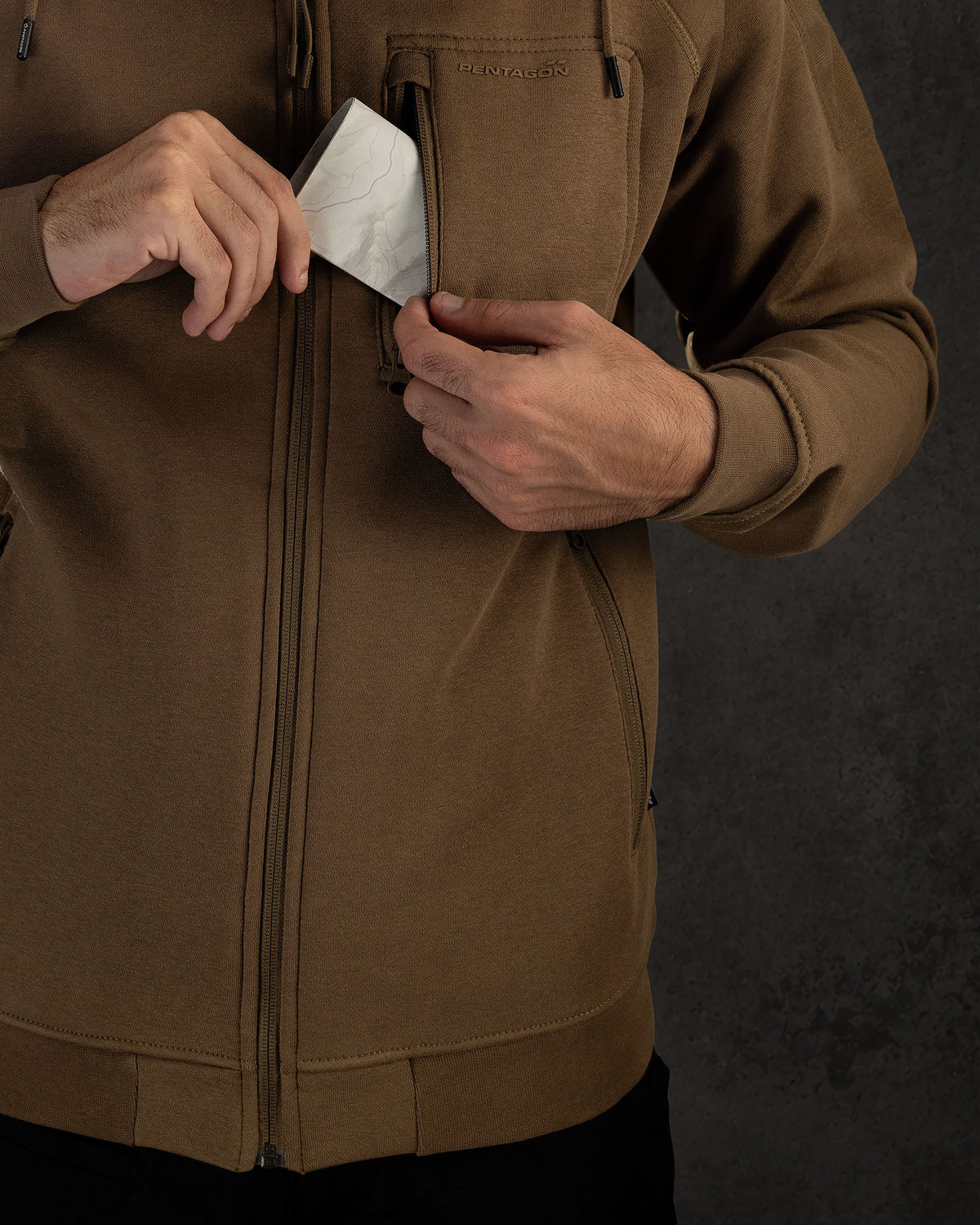 Pentagon Kapuzenpullover Leonidas 2.0, grau
