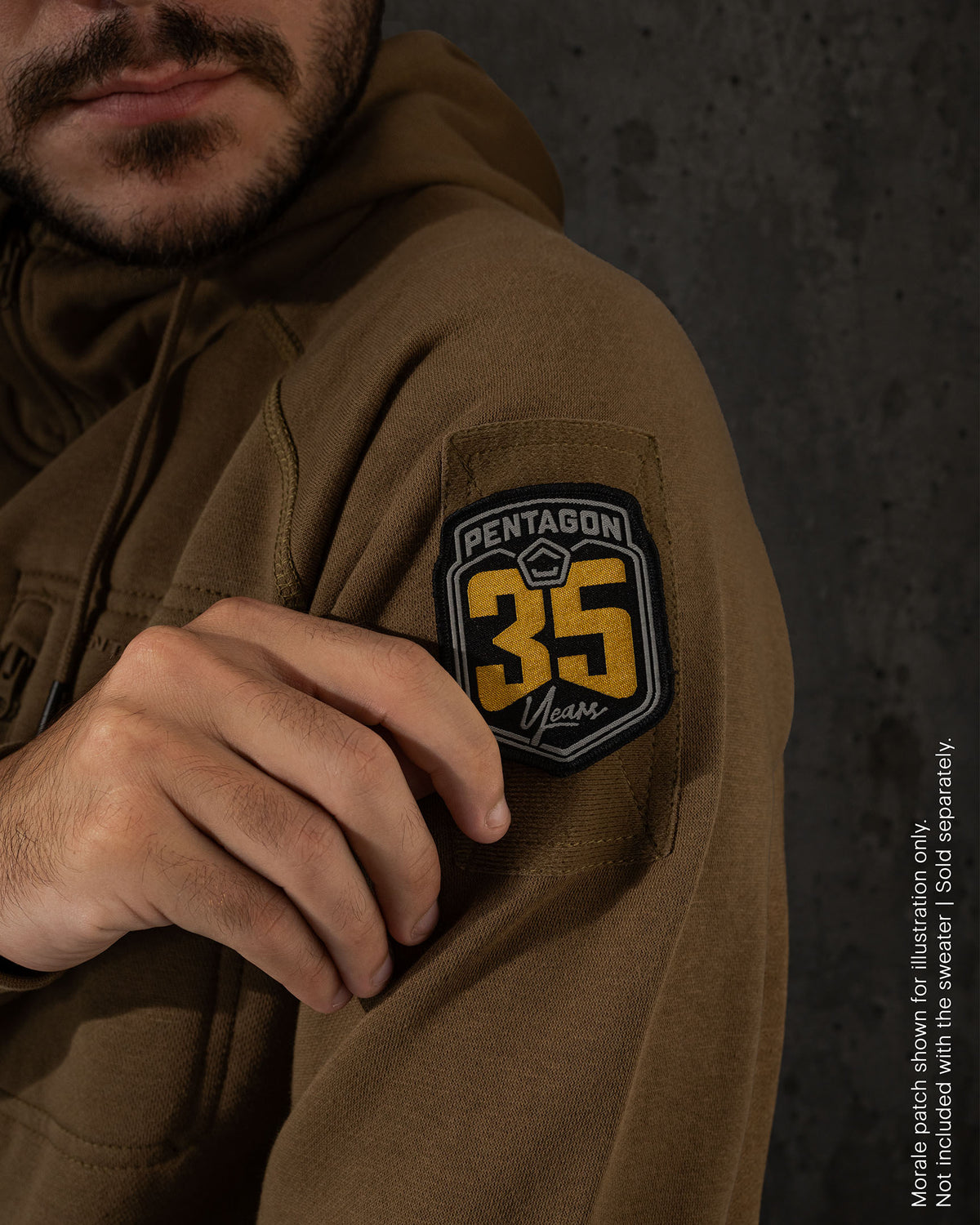 Pentagon Kapuzenpullover Leonidas 2.0, grau