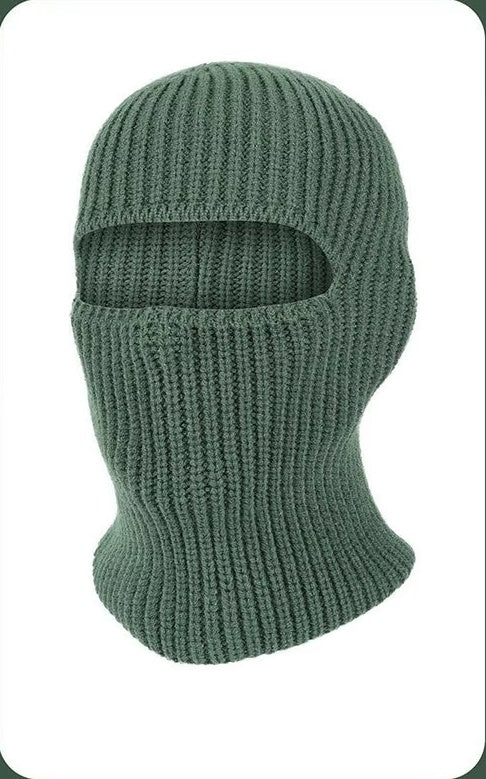 WARAGOD Mjuka pletená kukla 2 v 1, army green