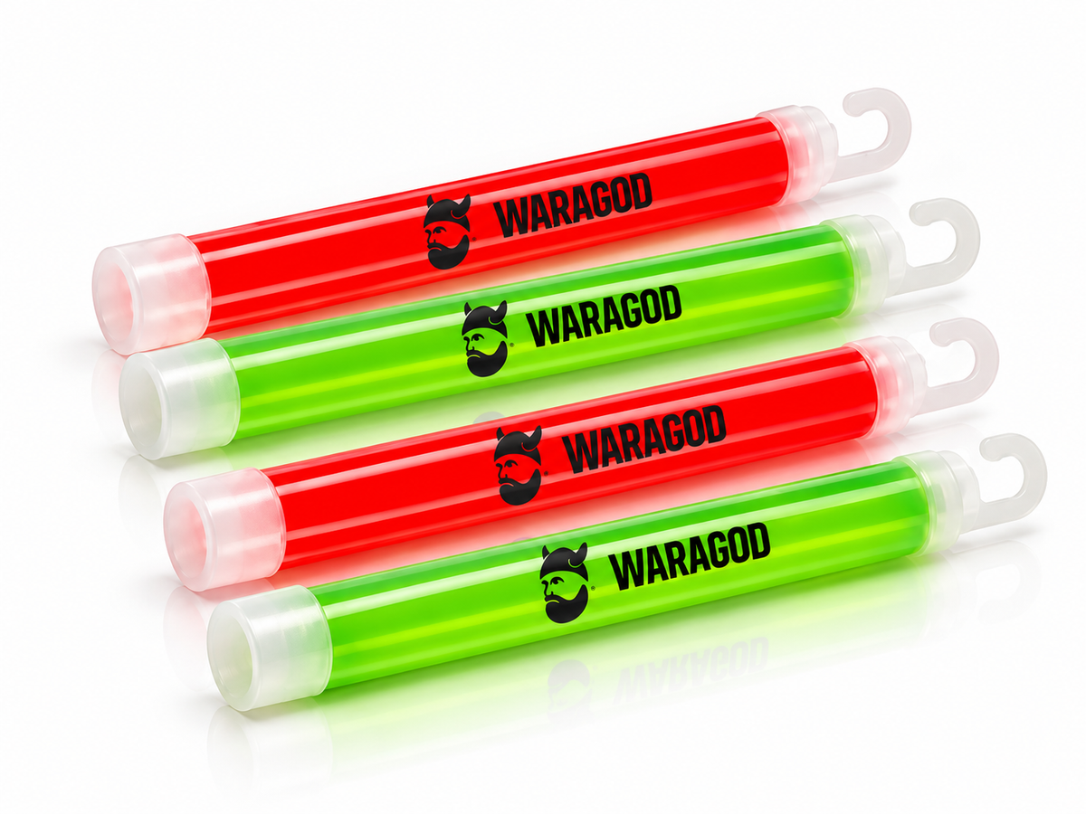 WARAGOD Leuchtstab 15cm DUO rot + grün