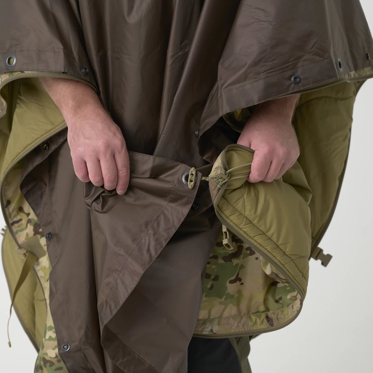 Helikon-Tex U.S. Rip-Stop pončo US Woodland vzor – detail 1