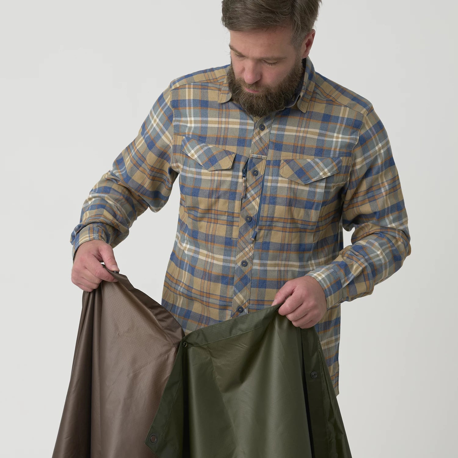 Helikon-Tex PONCHO U.S. MODEL, woodland – detail 6