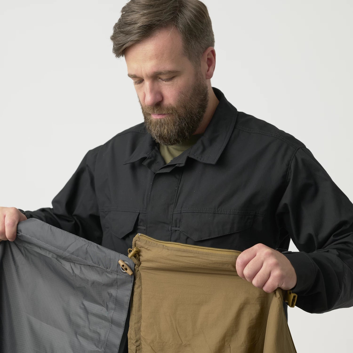 Helikon-Tex SWAGMAN ROLL pončo, Shadow Grey – detail 8