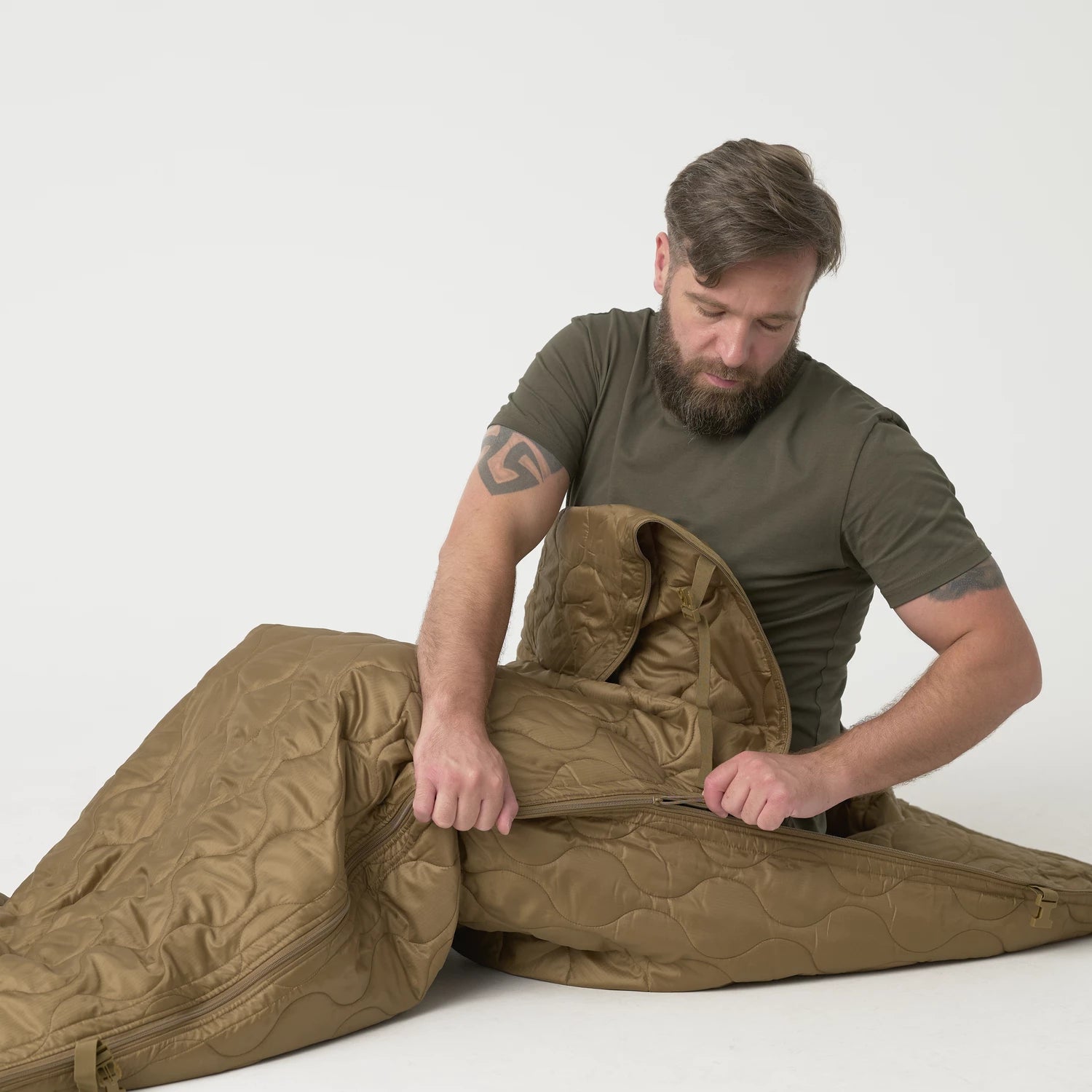 Helikon-Tex SWAGMAN ROLL Basic vložka do ponča, Coyote – detail 3