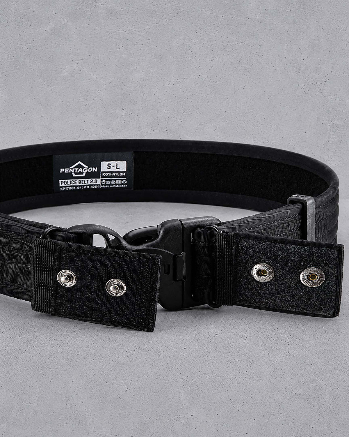 Pentagon Police Herrengürtel 5cm, schwarz