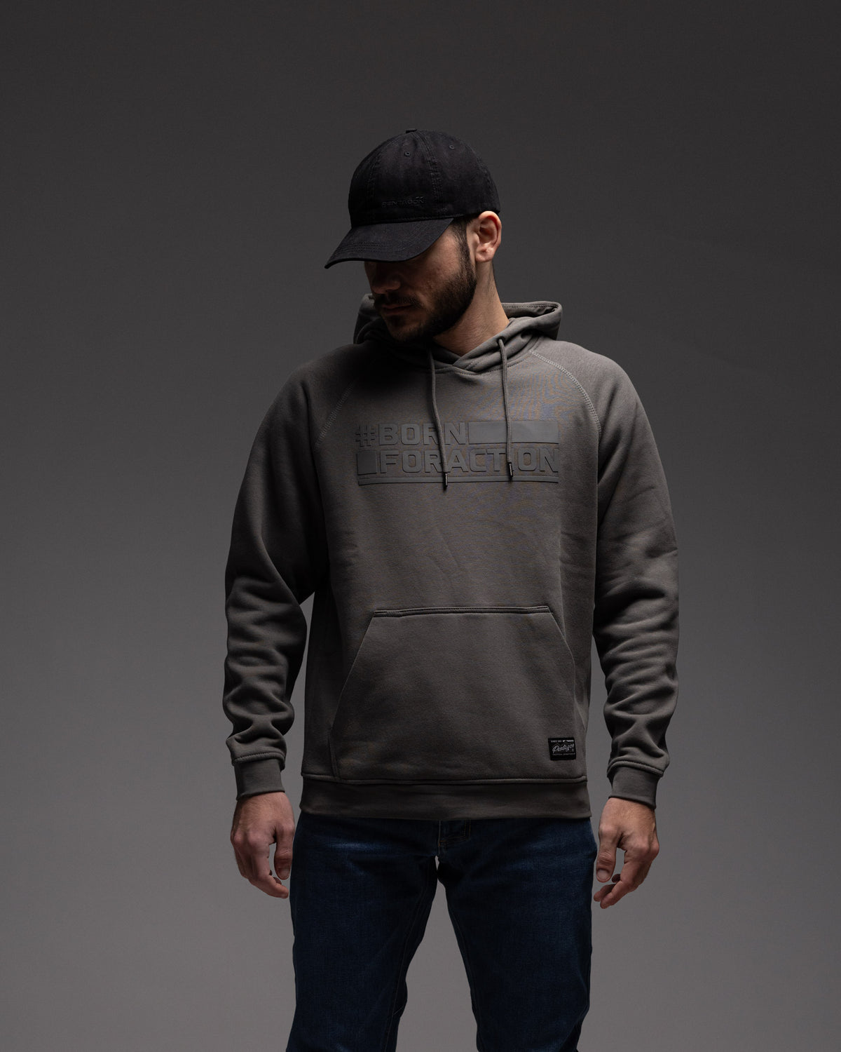 Pentagon Kapuzenpullover Born For Action, camo green