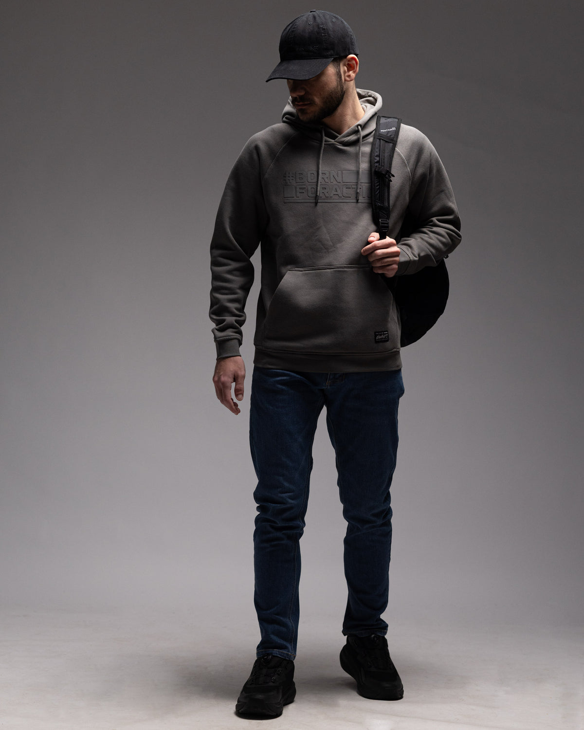 Pentagon Kapuzenpullover Born For Action, melange