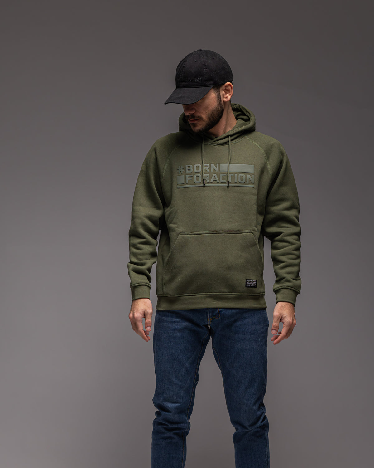 Pentagon Kapuzenpullover Born For Action, melange