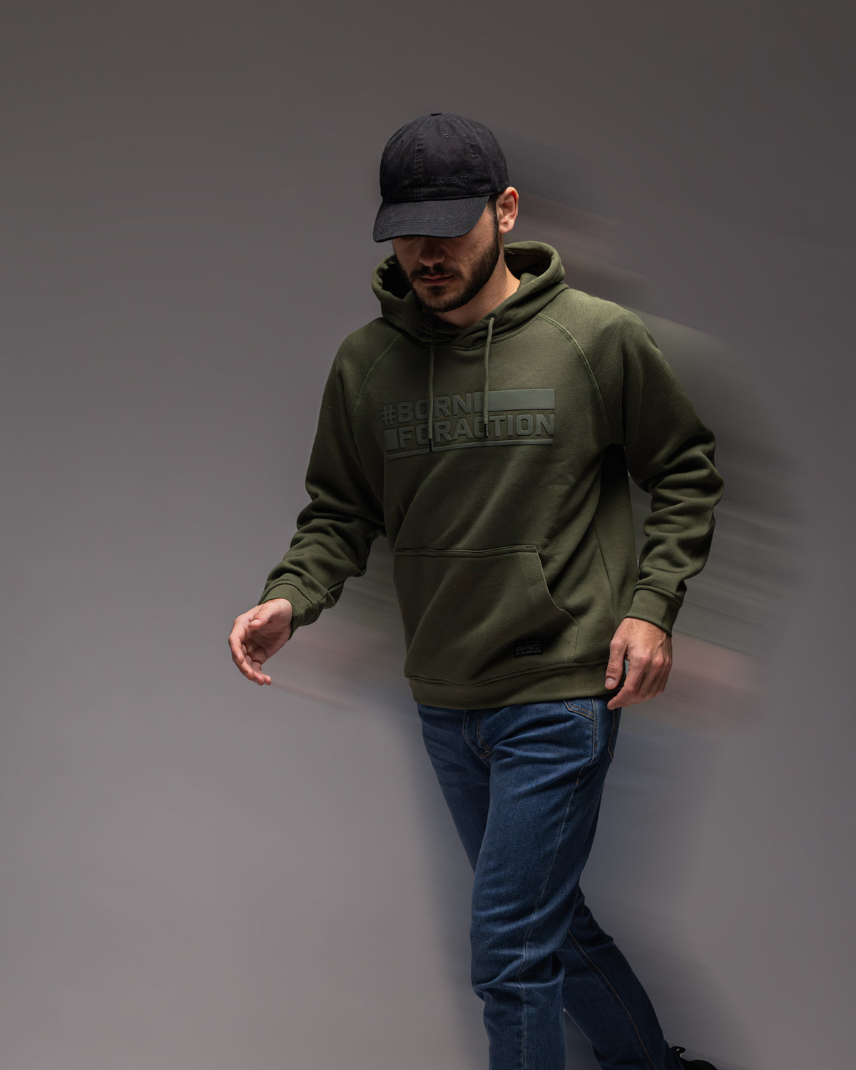 Pentagon Kapuzenpullover Born For Action, schwarz
