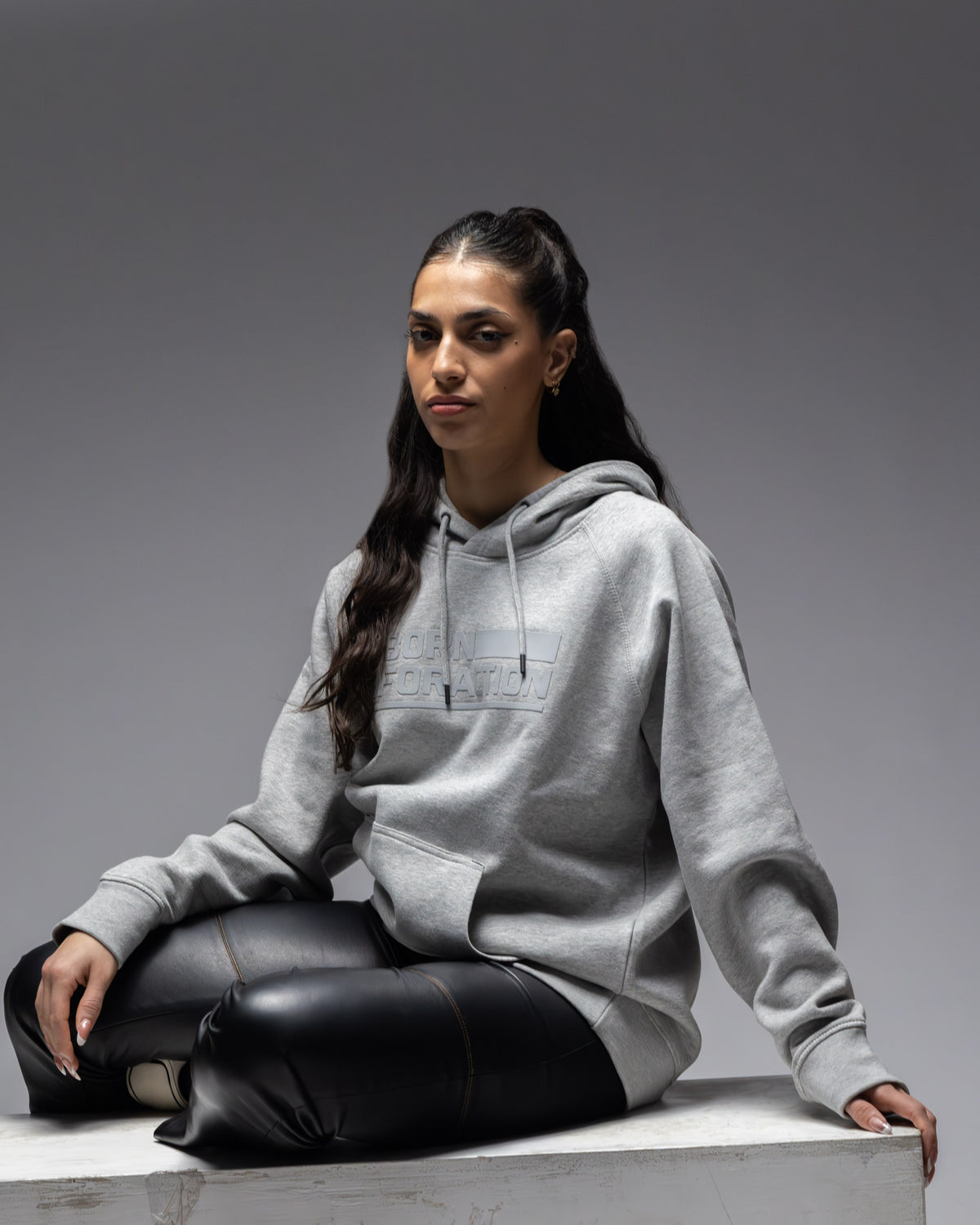 Pentagon Kapuzenpullover Born For Action, cinder grey