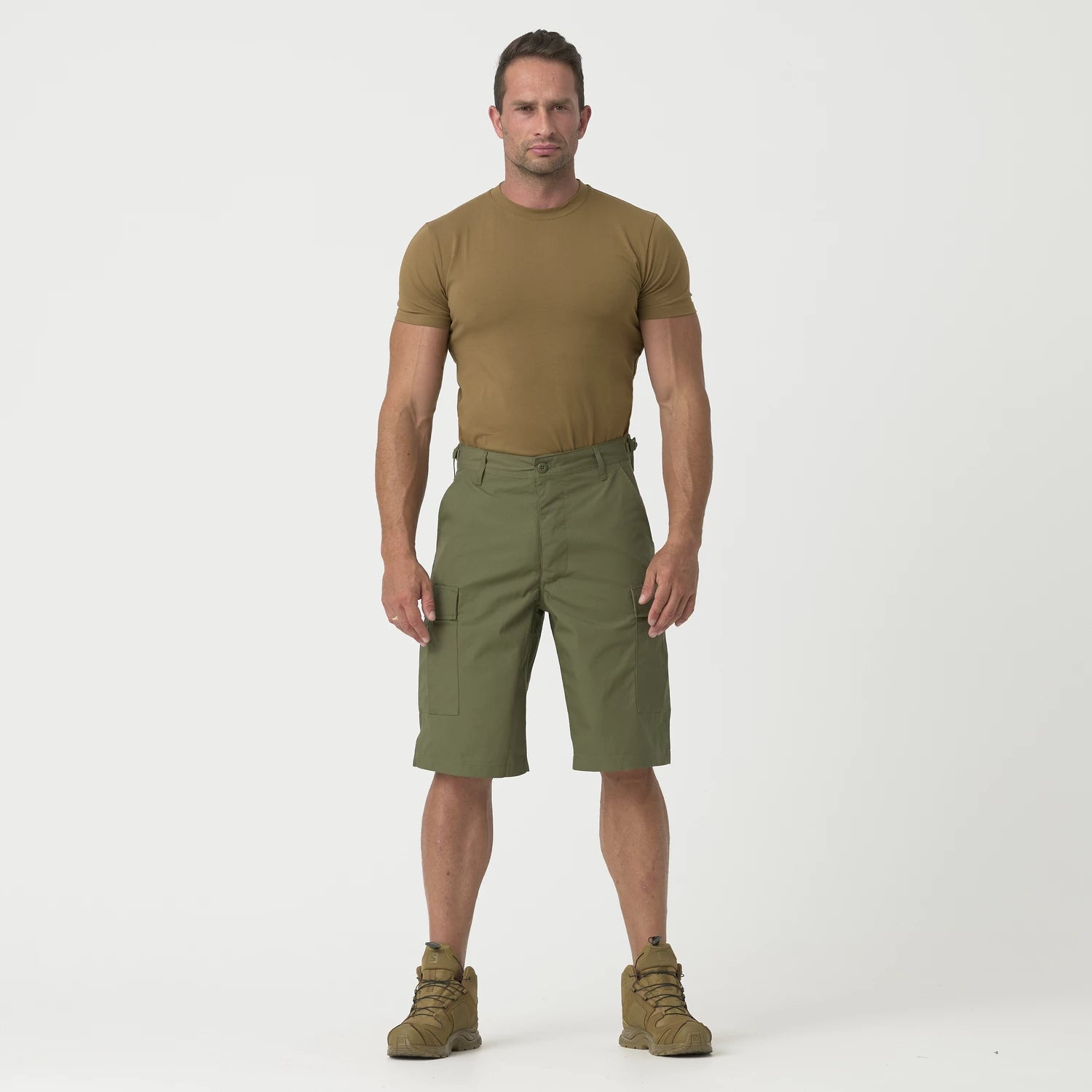 Helikon-Tex BDU krátke nohavice Ripstop bavlnené, US Desert – detail 1