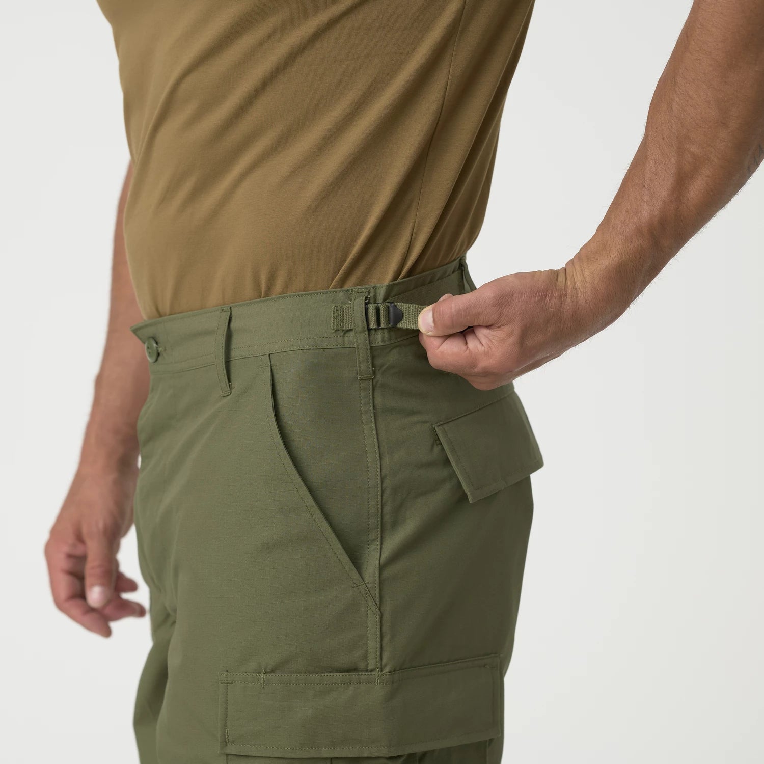 Helikon-Tex BDU krátke nohavice Ripstop bavlnené, US Desert – detail 2