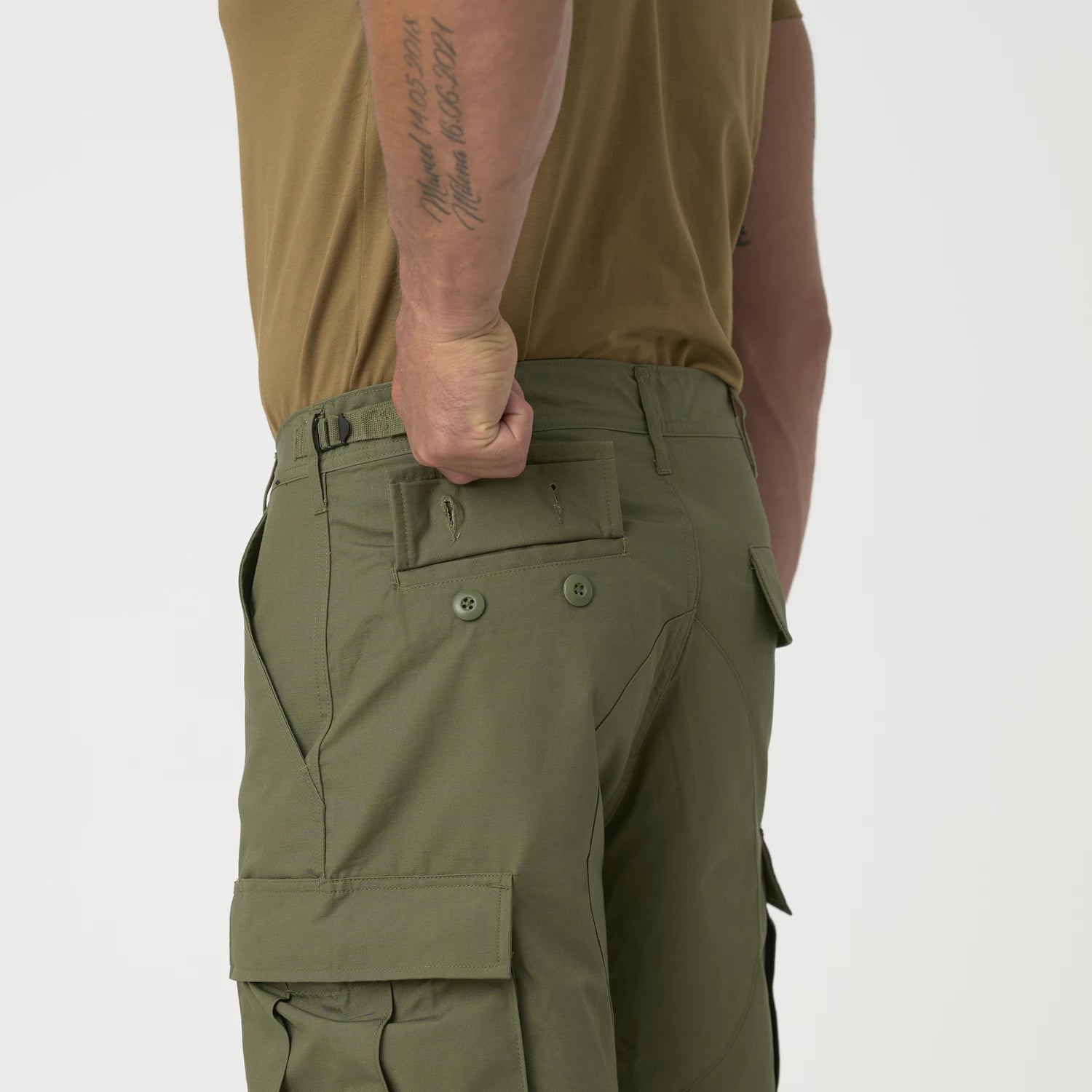 Helikon-Tex BDU krátke nohavice Ripstop bavlnené, US Desert – detail 5
