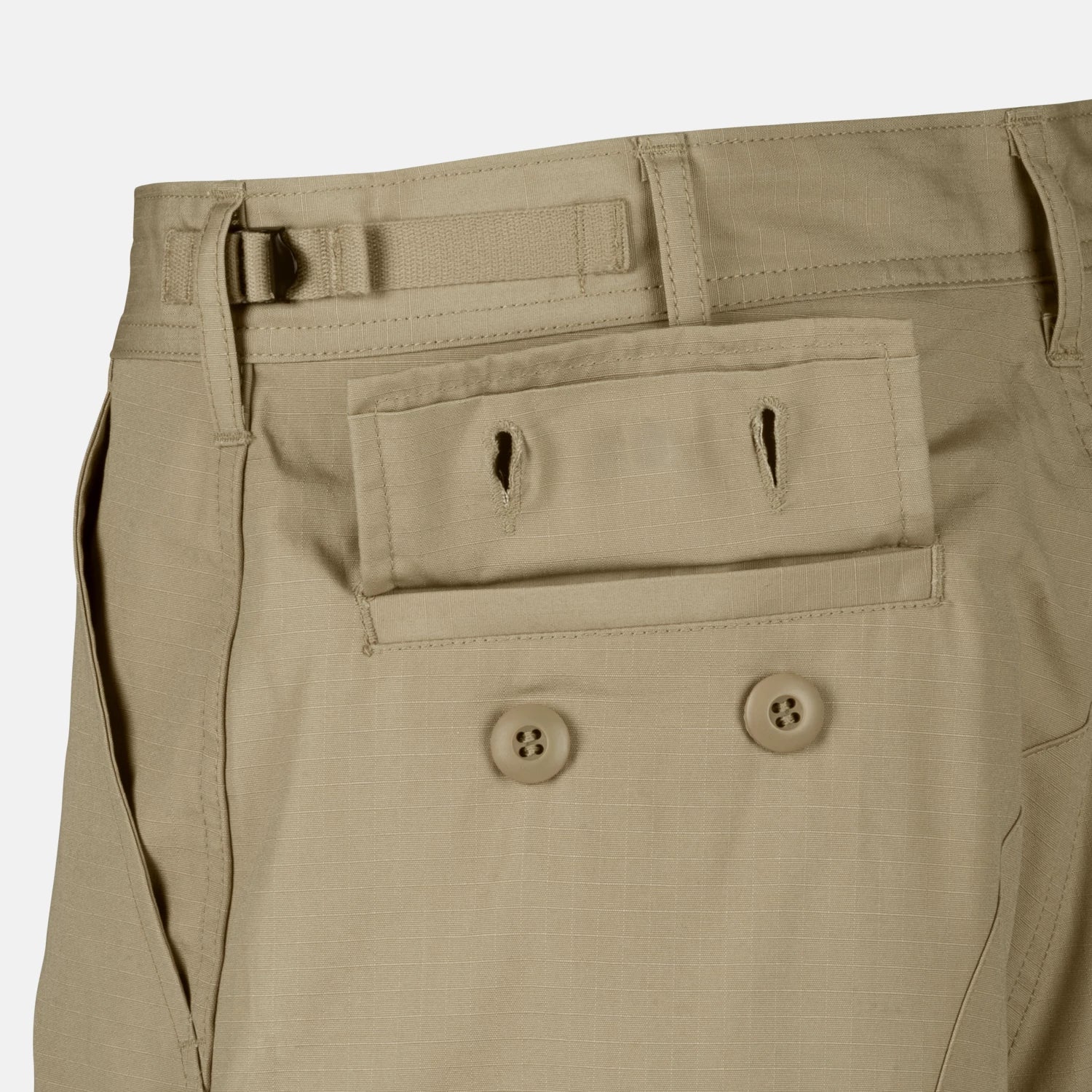 Helikon-Tex BDU krátke nohavice bavlnené ripstop, béžové – detail 6