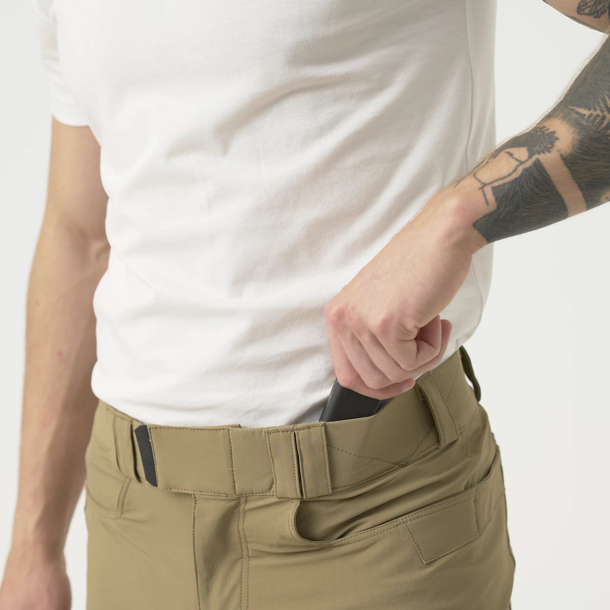 Helikon-Tex COVERT nohavice VersaStretch taktické Versa Stretch, Mud Brown – detail 7