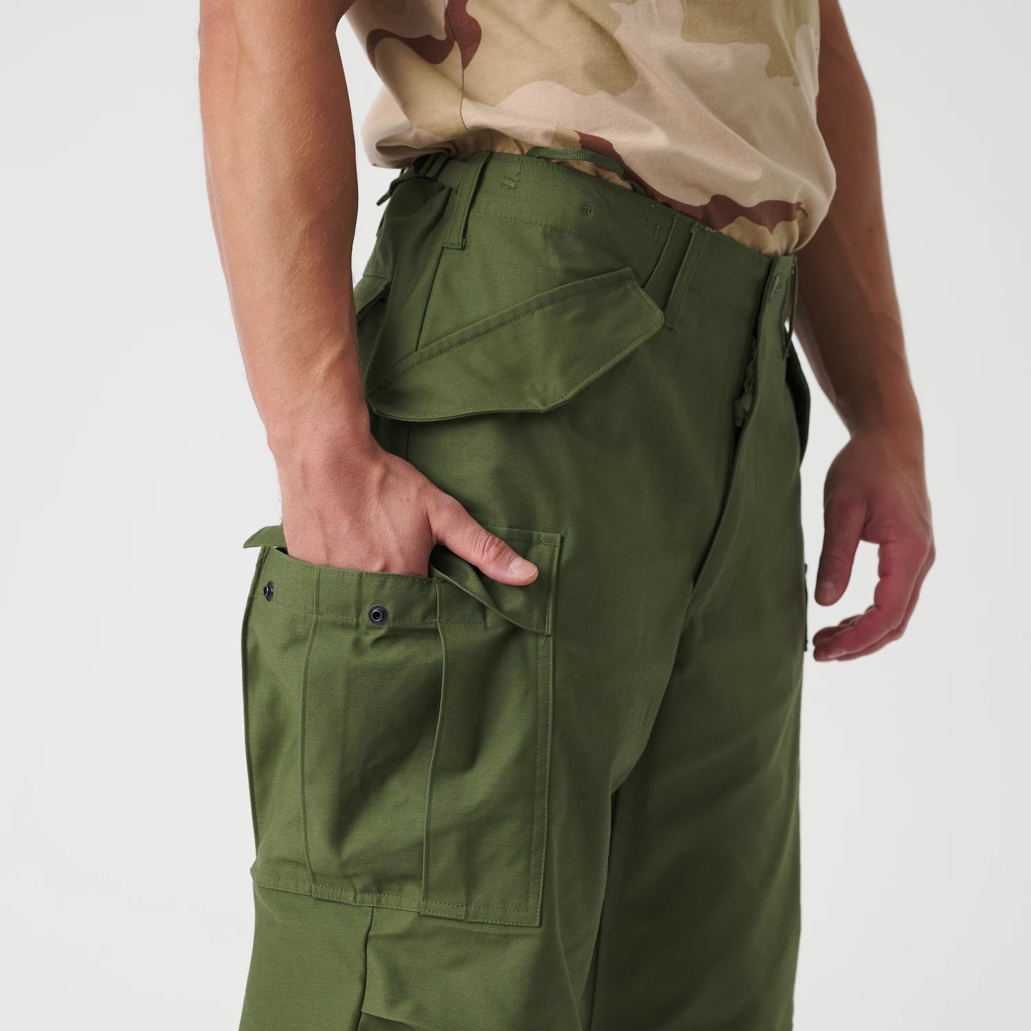 Helikon-Tex M65 nohavice Nyco Sateen, US Woodland – detail 9
