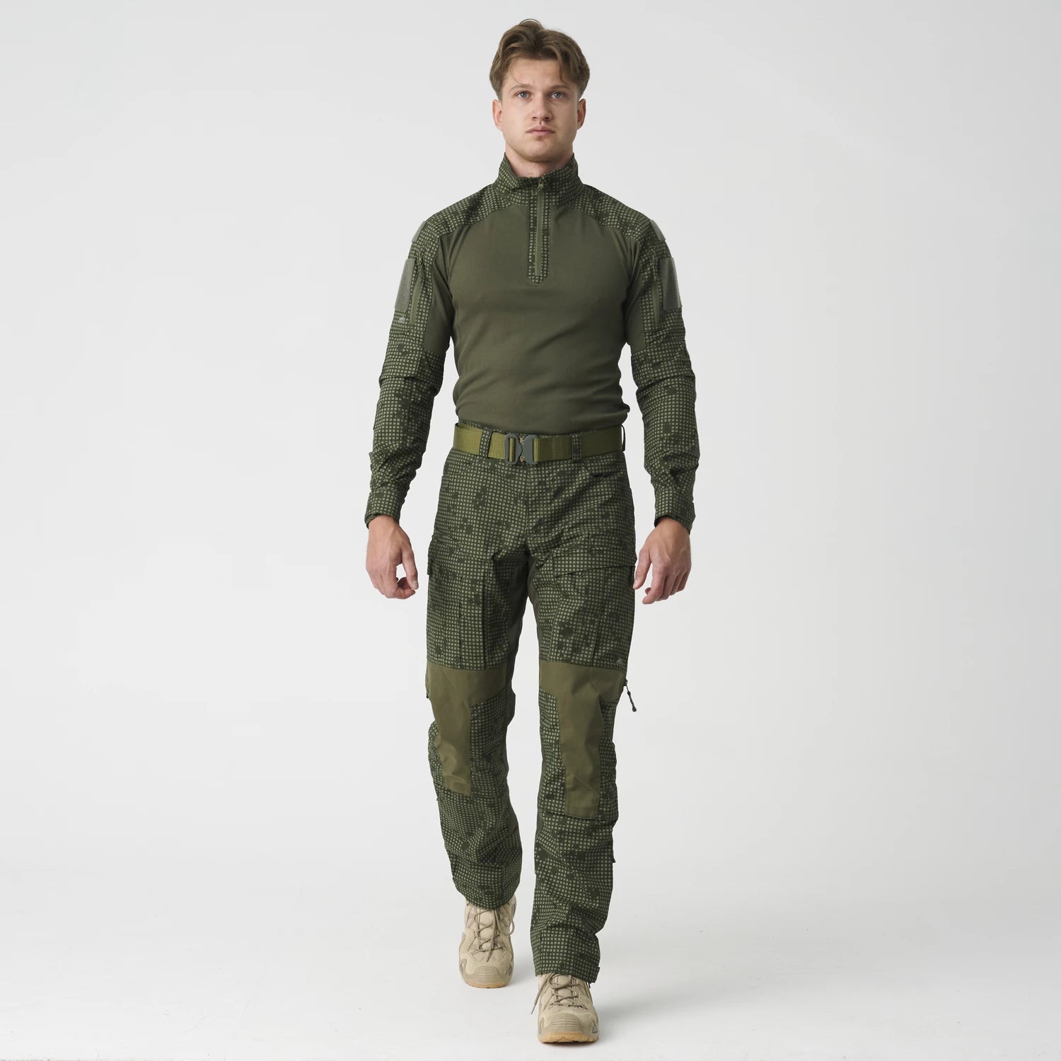 Helikon-Tex MCDU nohavice, Desert Night Camo / Olive Green – detail 1
