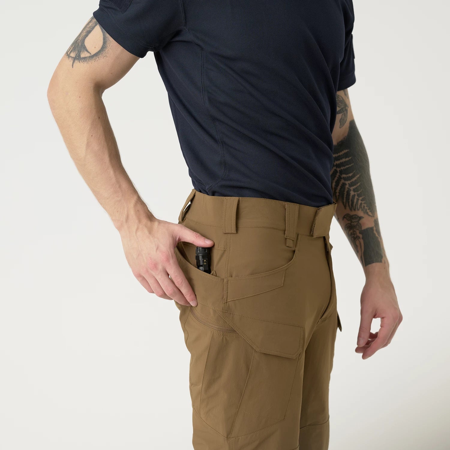 Helikon-Tex OTS 11" šortky taktické outdoorové VersaStretch Lite, Black – detail 7