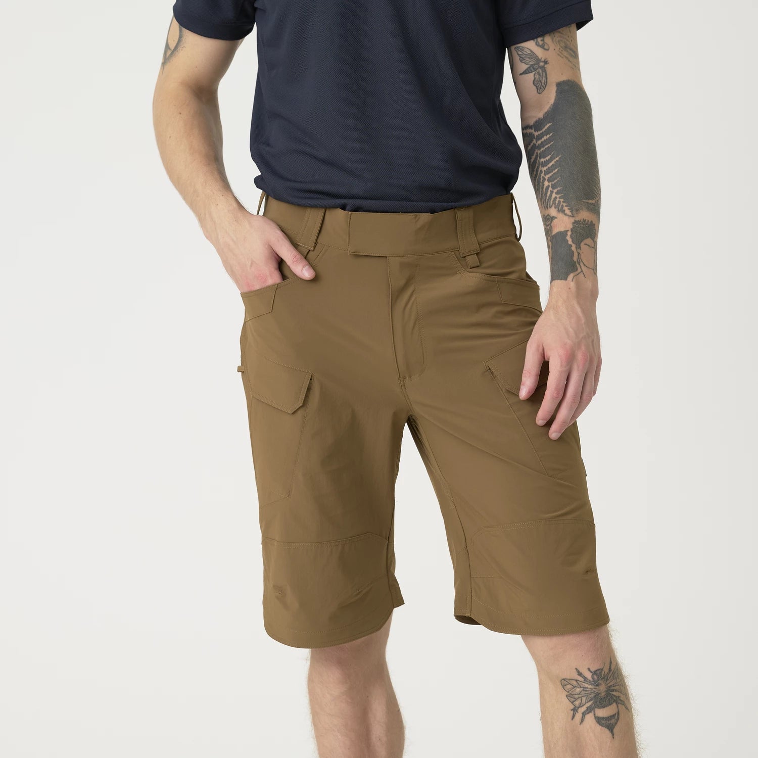 Helikon-Tex OTS 11" šortky VersaStretch taktické outdoorové Versa Stretch Lite, Khaki – detail 14