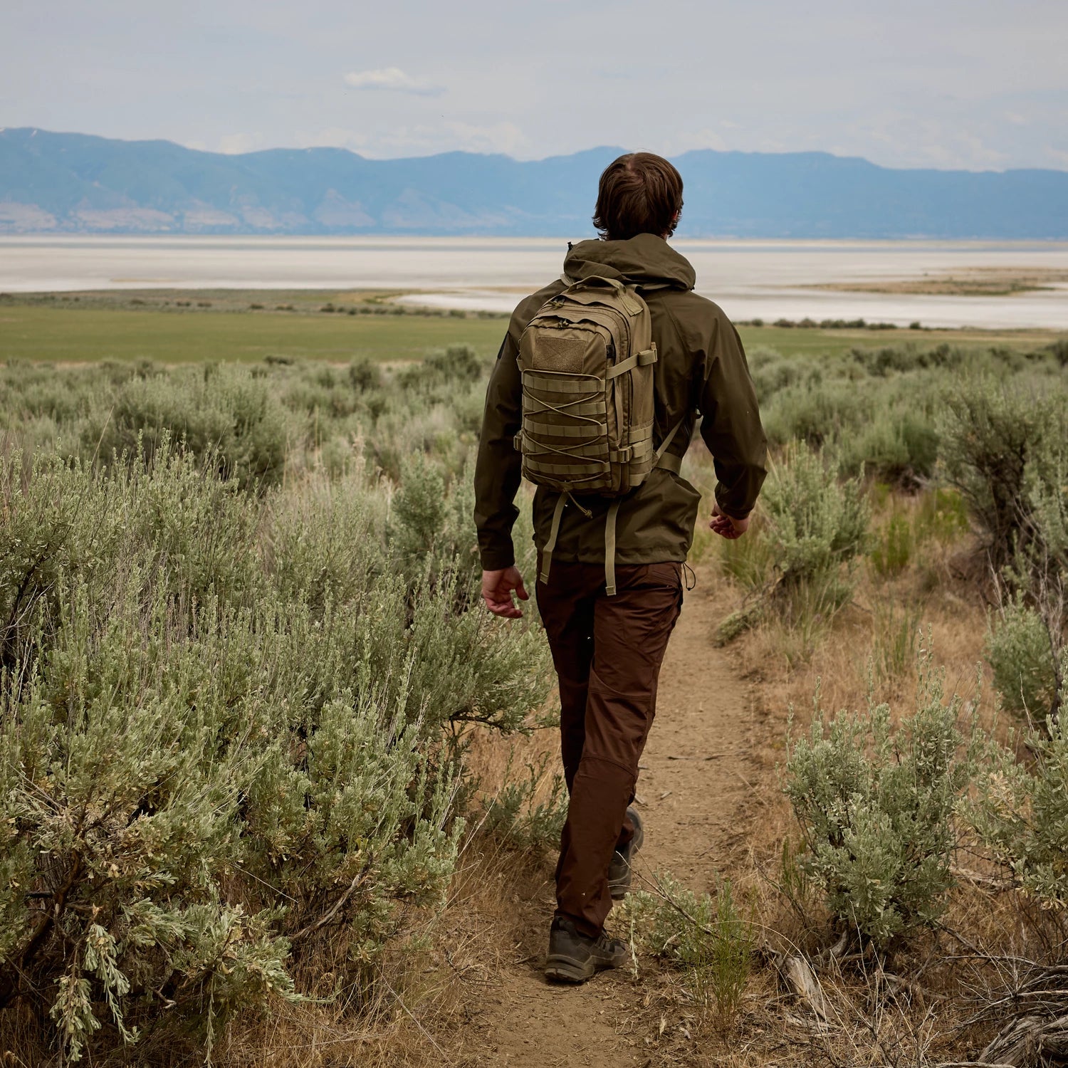 Helikon-Tex OTP nohavice VersaStretch taktické outdoorové Versa Stretch, Crimson Sky / Black – v použití 1
