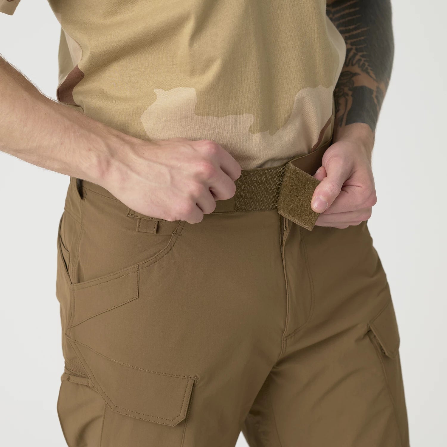 Helikon-Tex OTP nohavice VersaStretch taktické outdoorové Versa Stretch, Earth Brown – detail 7