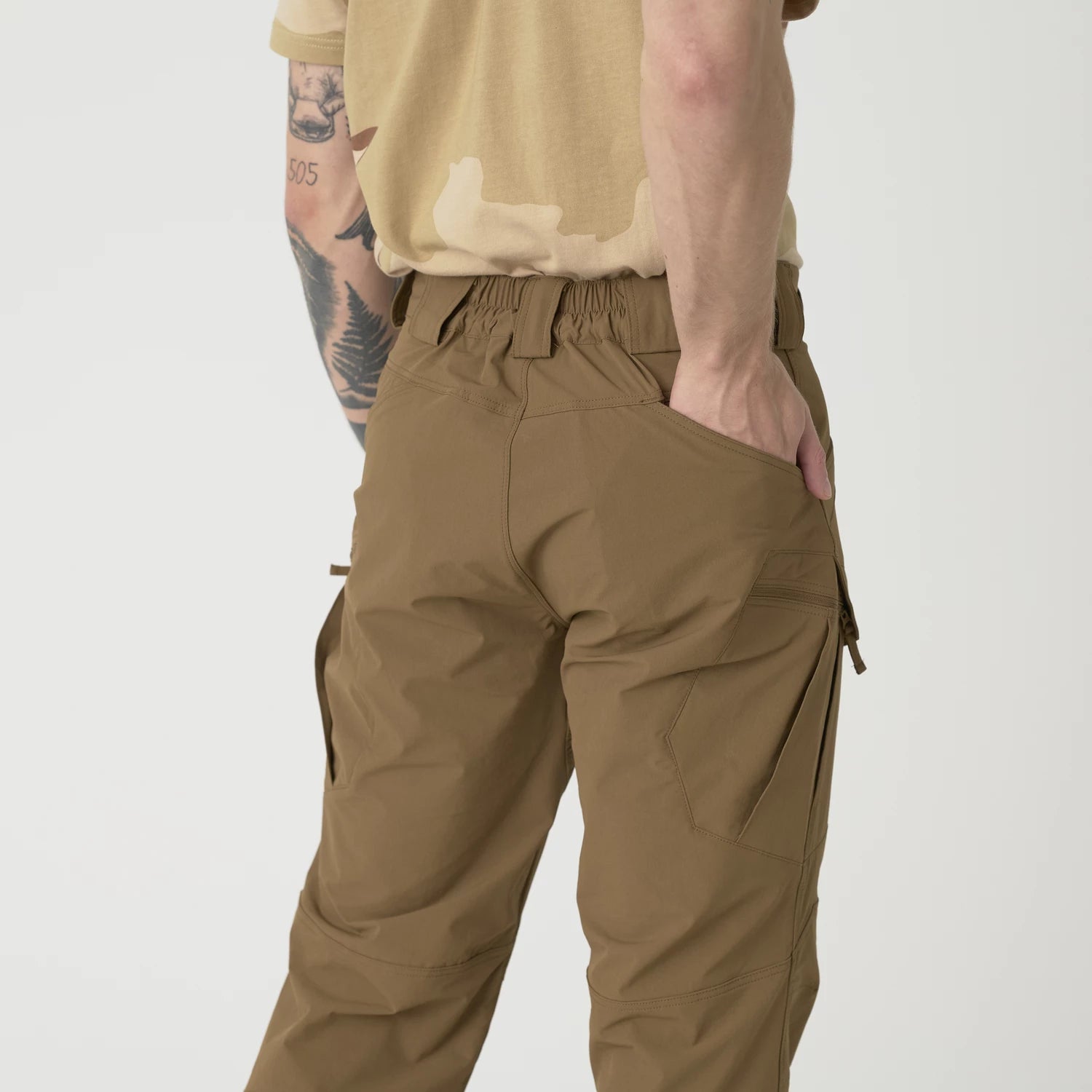 Helikon-Tex OTP nohavice VersaStretch taktické outdoorové Versa Stretch, Earth Brown – detail 15