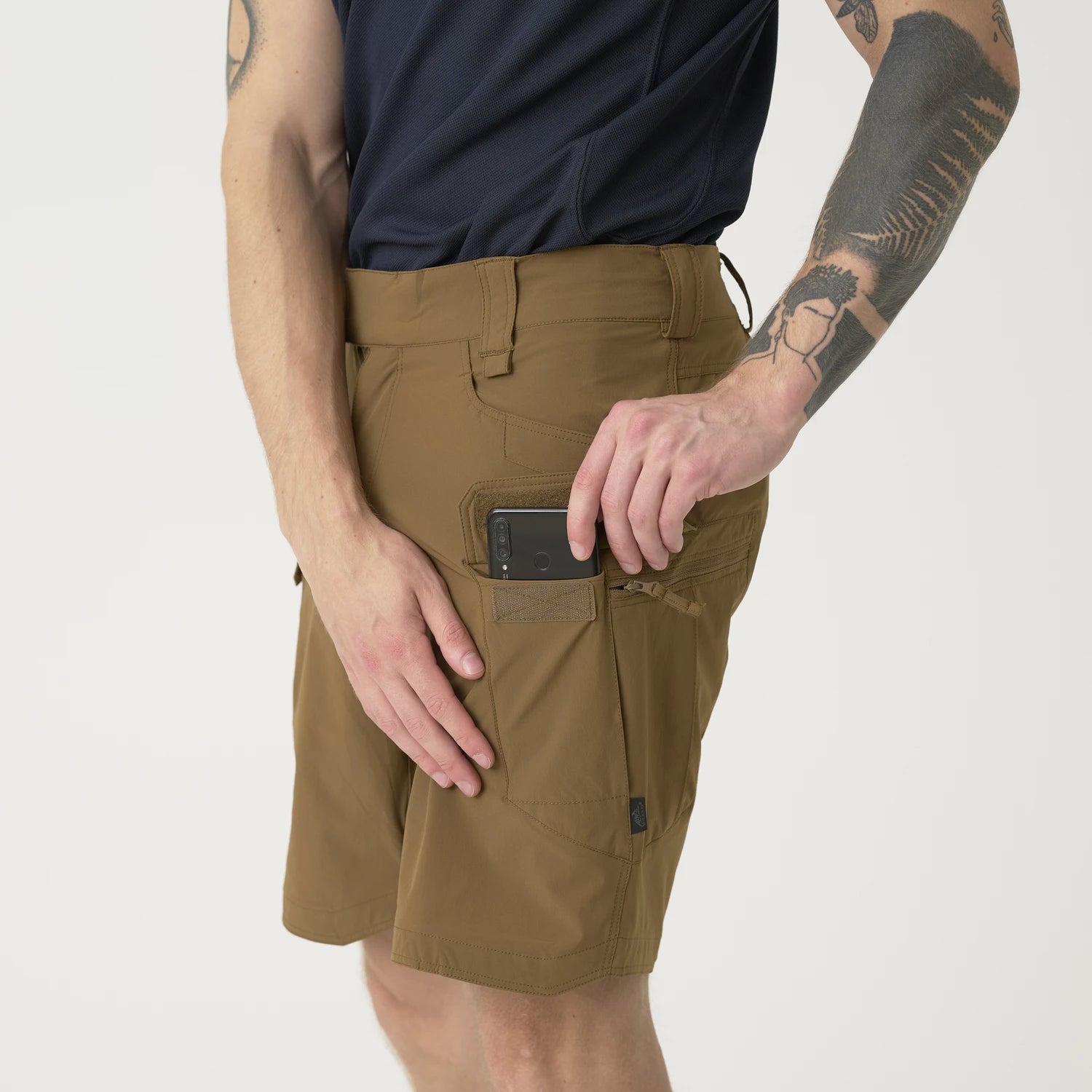 Helikon-Tex OTS 8.5" šortky VersaStretch taktické outdoorové Versa Stretch Lite, Black – detail 6