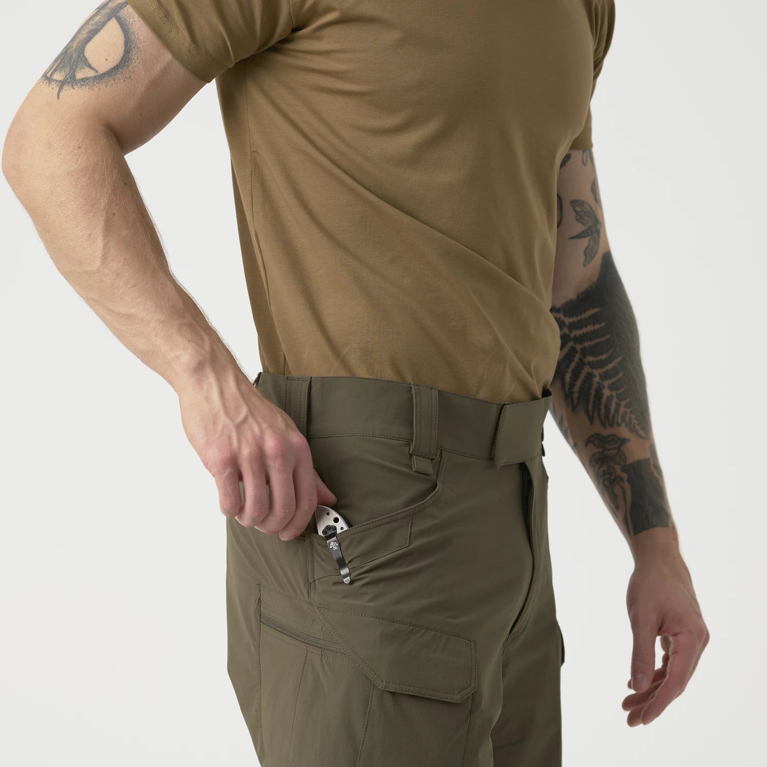 Helikon-Tex Ultra OTUS šortky VersaStretch taktické outdoorové Versa Stretch Lite Outdoorove, Black – detail 2