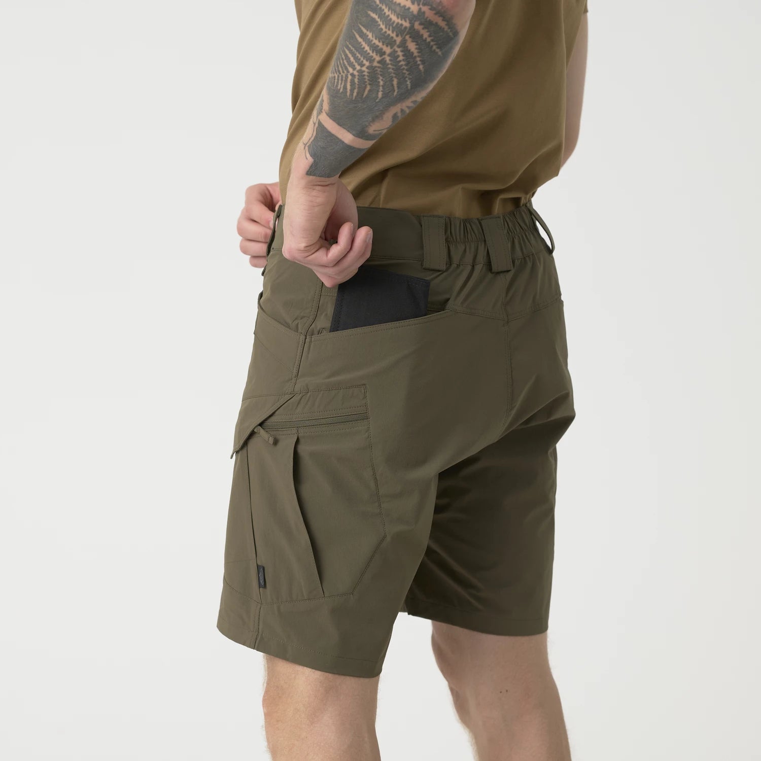 Helikon-Tex Ultra OTUS šortky VersaStretch taktické outdoorové Versa Stretch Lite Outdoorove, Black – detail 3