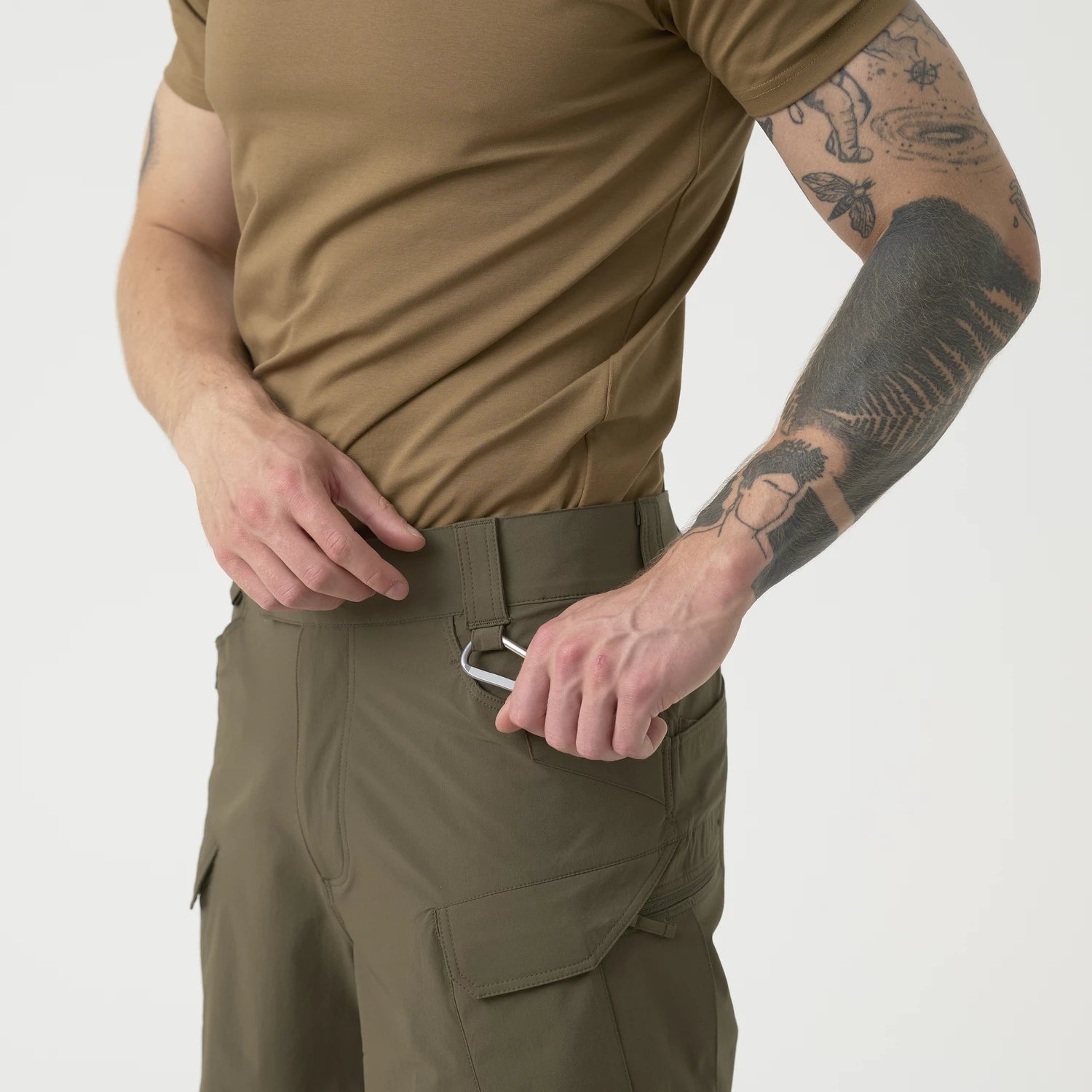 Helikon-Tex Ultra OTUS šortky VersaStretch taktické outdoorové Versa Stretch Lite Outdoorove, Black – detail 4