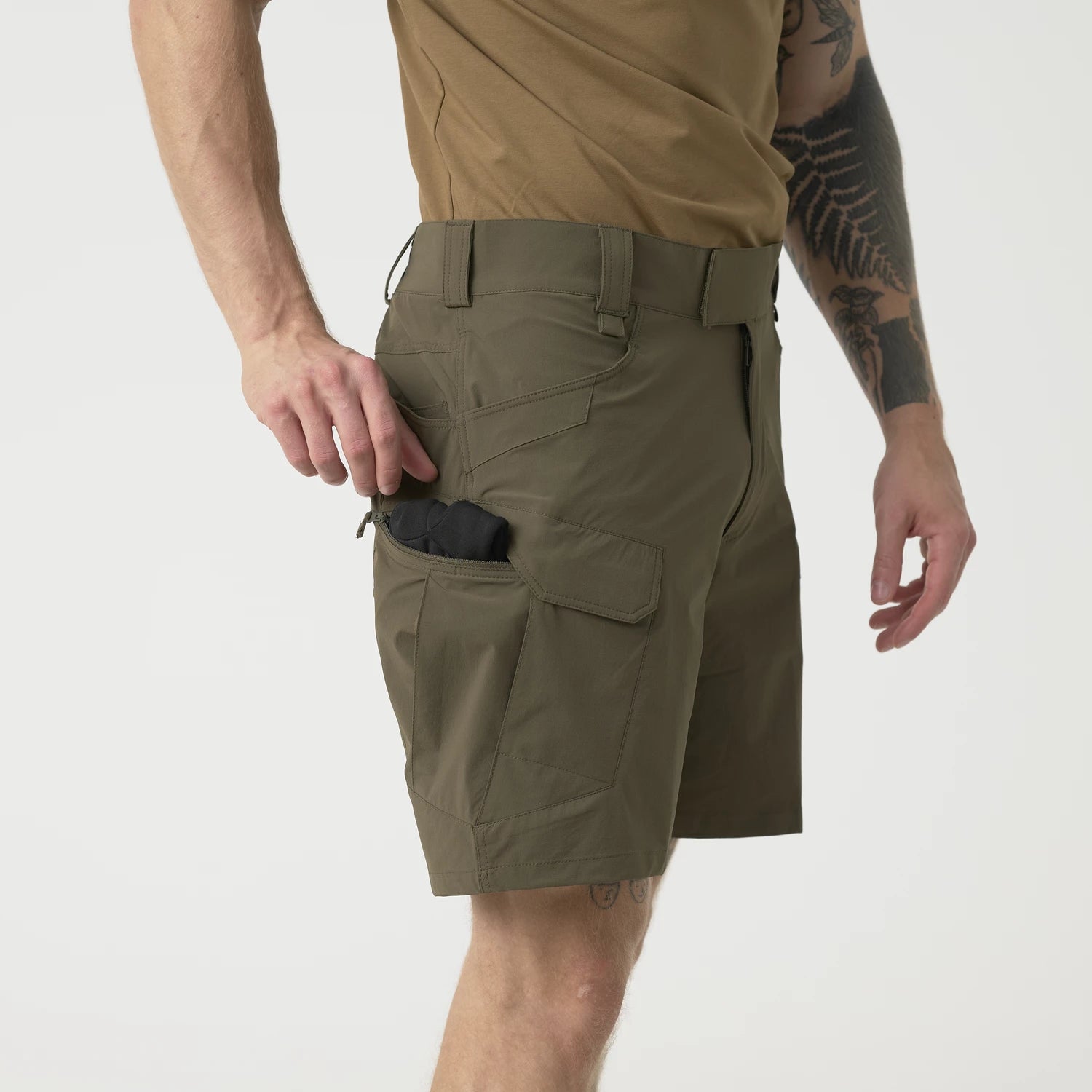 Helikon-Tex Ultra OTUS šortky VersaStretch outdoorové taktické Versa Stretch Lite Outdoorove, Shadow Grey – detail 6