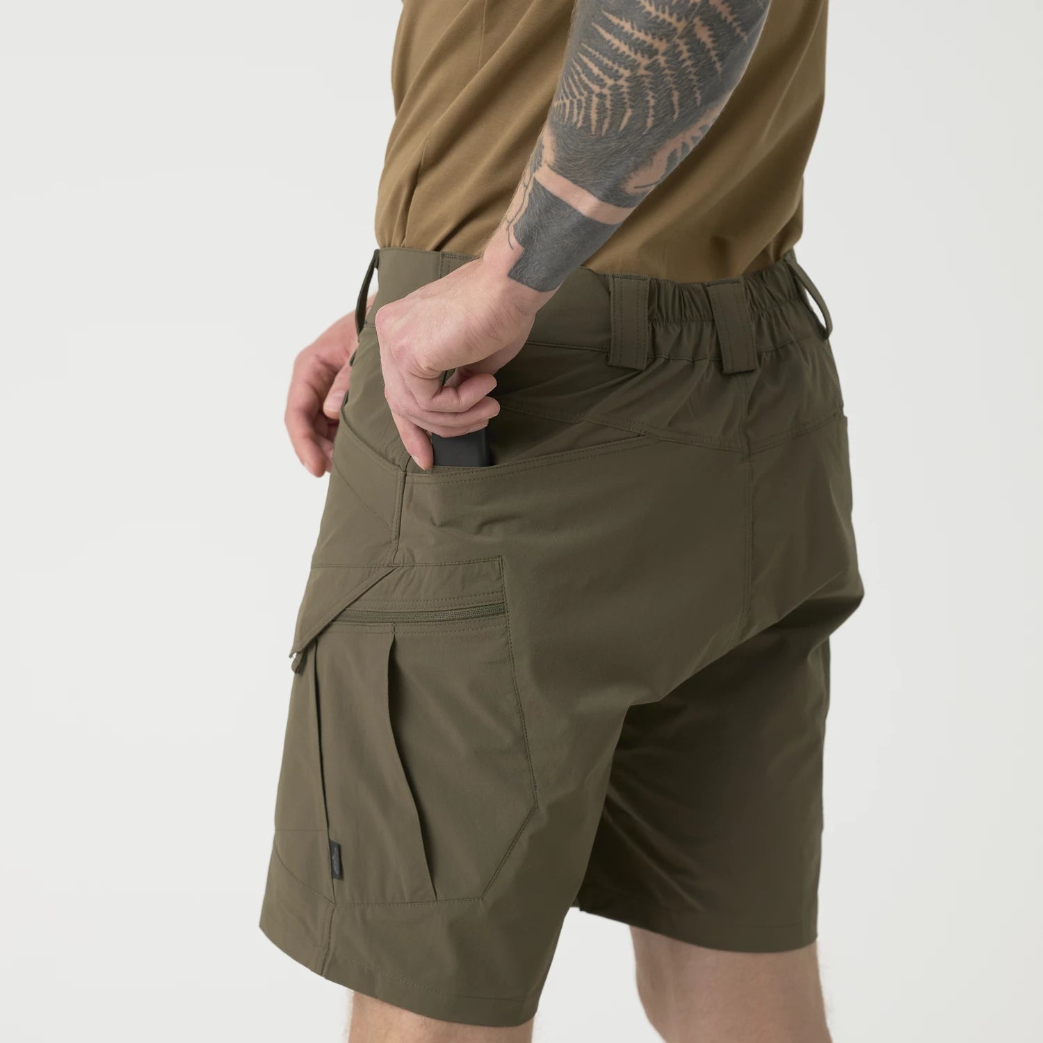 Helikon-Tex Ultra OTUS šortky VersaStretch taktické outdoorové Versa Stretch Lite Outdoorove, Black – detail 7