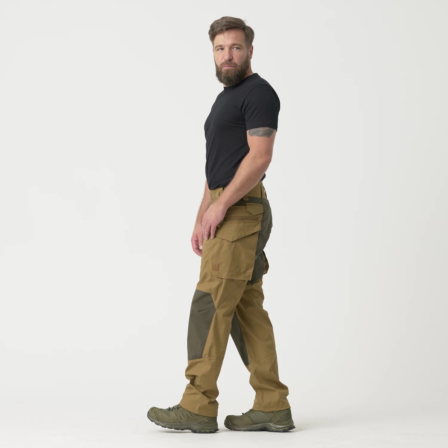 Helikon-Tex Pilgrim® nohavice, taiga green/čierna – detail 1
