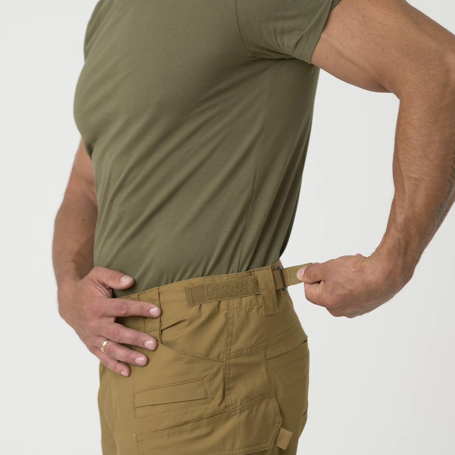 Helikon-Tex SFU NEXT Mk2 nohavice PolyCotton Stretch Ripstop, US Woodland – detail 2