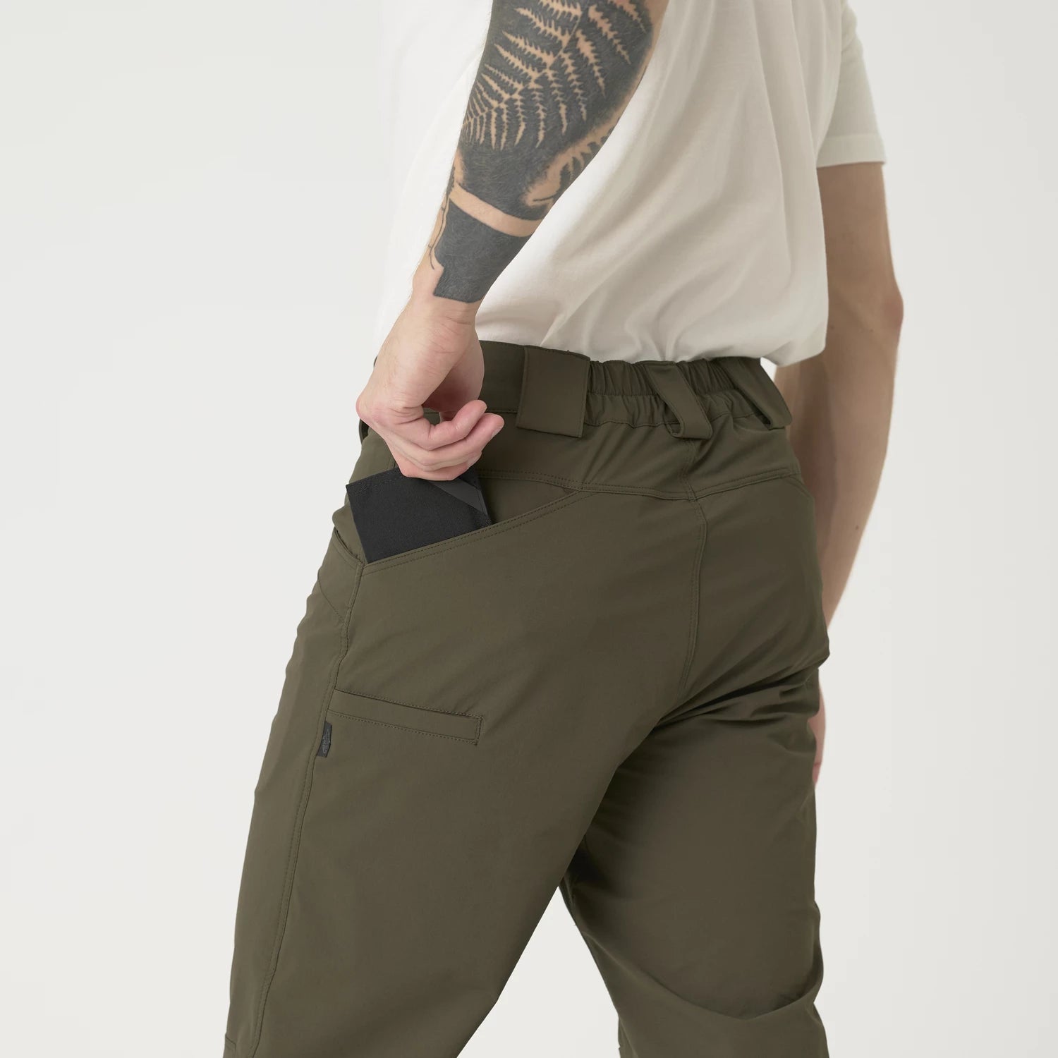 Helikon-Tex VersaStretch trekingové nohavice taktické, Taiga Green – detail 8