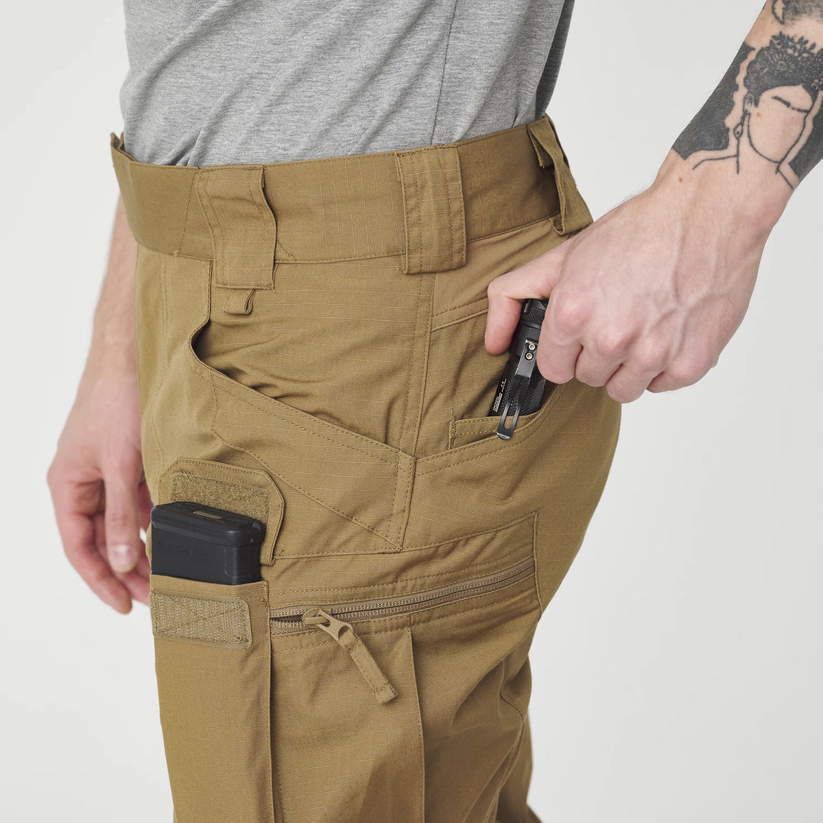 Helikon-Tex UTP nohavice taktické Flex, RAL 7013 – detail 4