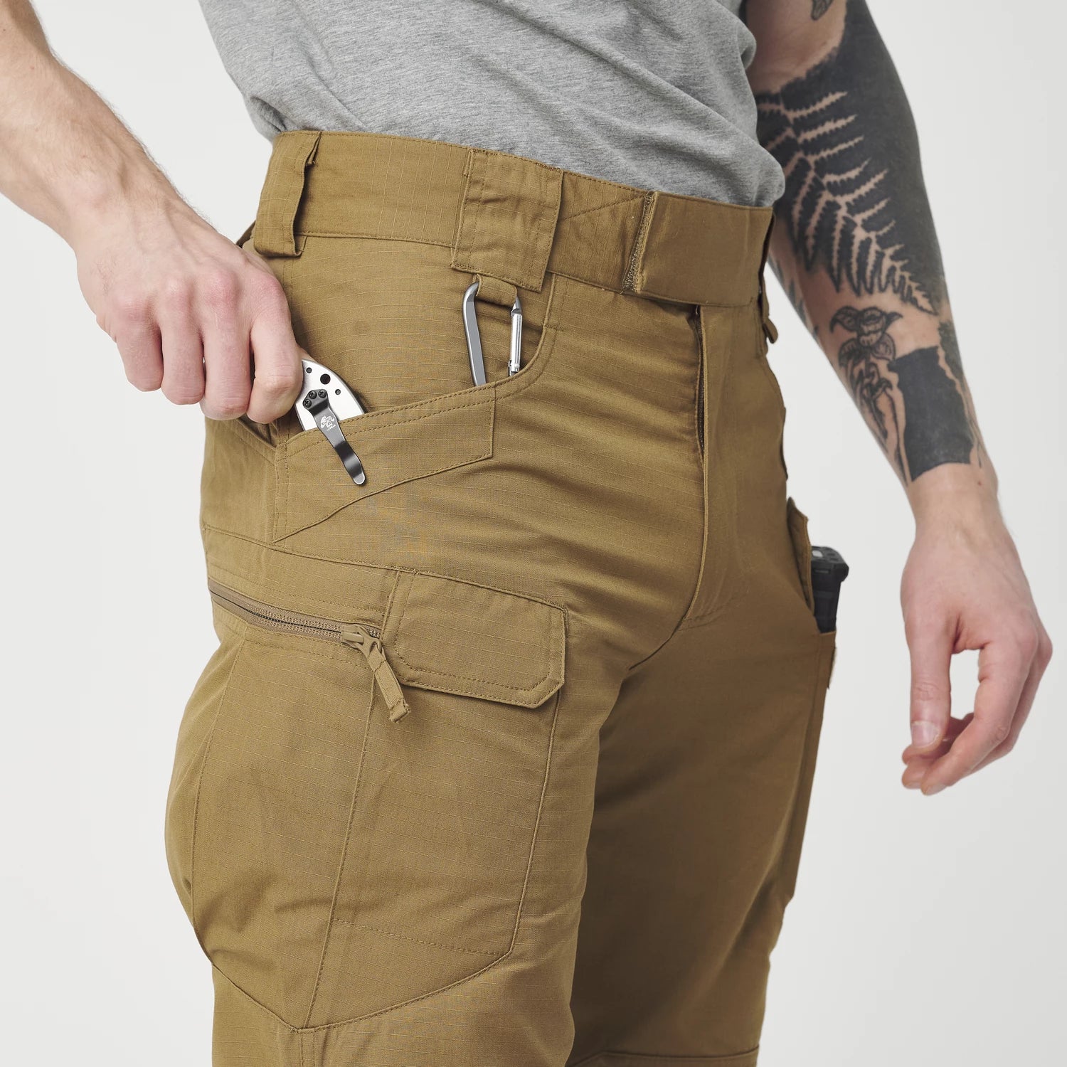 Helikon-Tex UTP nohavice taktické Flex, Adaptive Green – detail 5