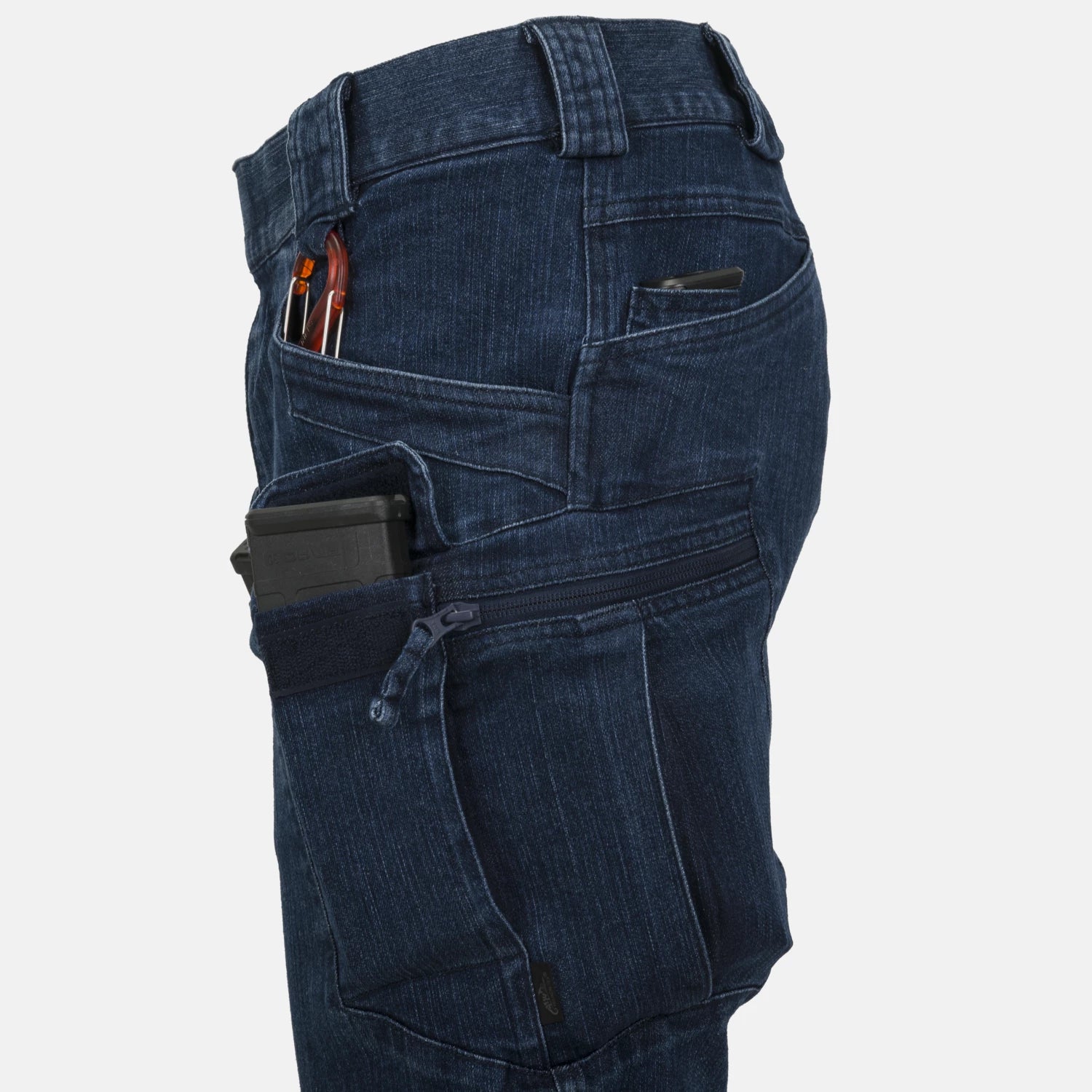 Helikon-Tex UTS krátke nohavice taktické 11'' Denim Stretch, Marine Blue – detail 2