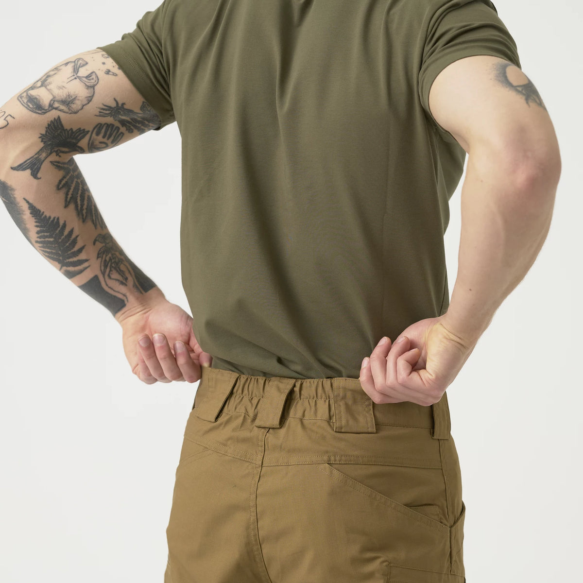 Helikon-Tex Urban Tactical 11" krátke nohavice Rip-Stop polycotton, mud brown – detail 7
