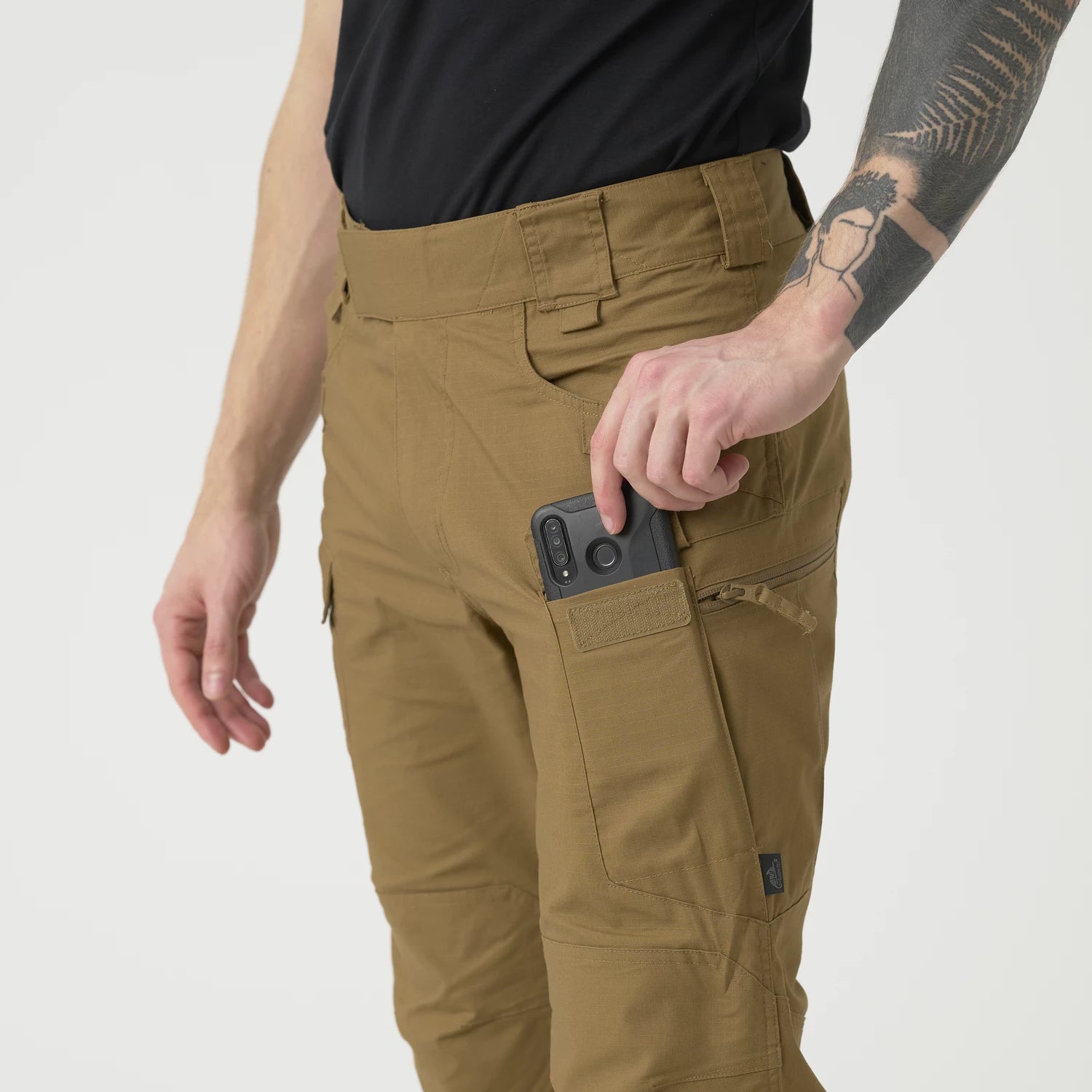 Helikon-Tex UTP nohavice taktické PolyCotton Ripstop, Ash Grey – detail 4
