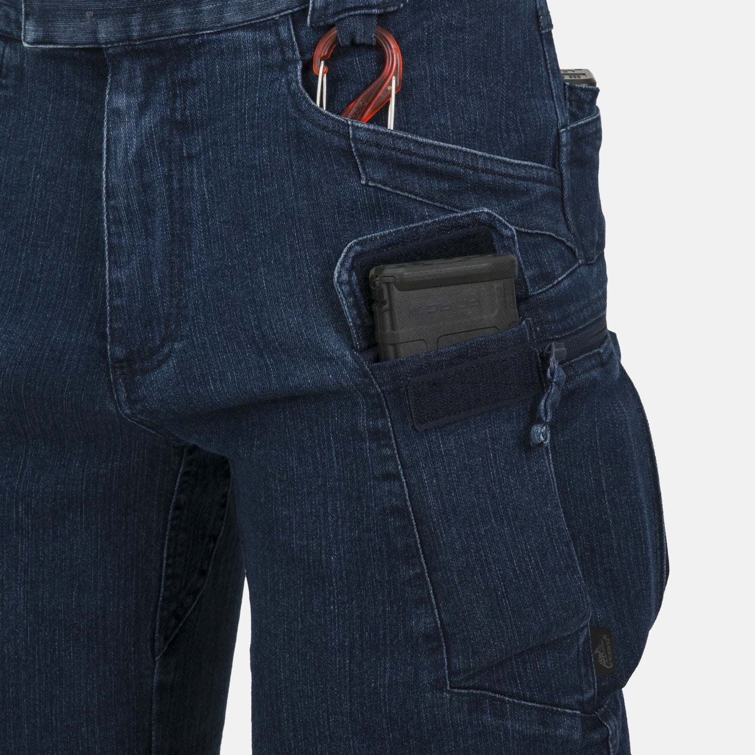 Helikon-Tex UTS krátke nohavice taktické 8.5" - Denim Stretch - Marine Blue – detail 1