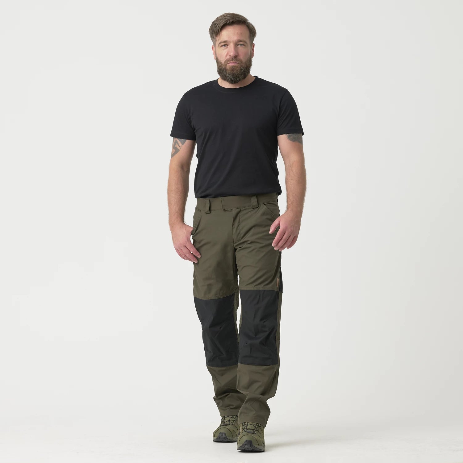 Helikon-Tex WOODSMAN nohavice, Crimson Sky / Black – detail 1