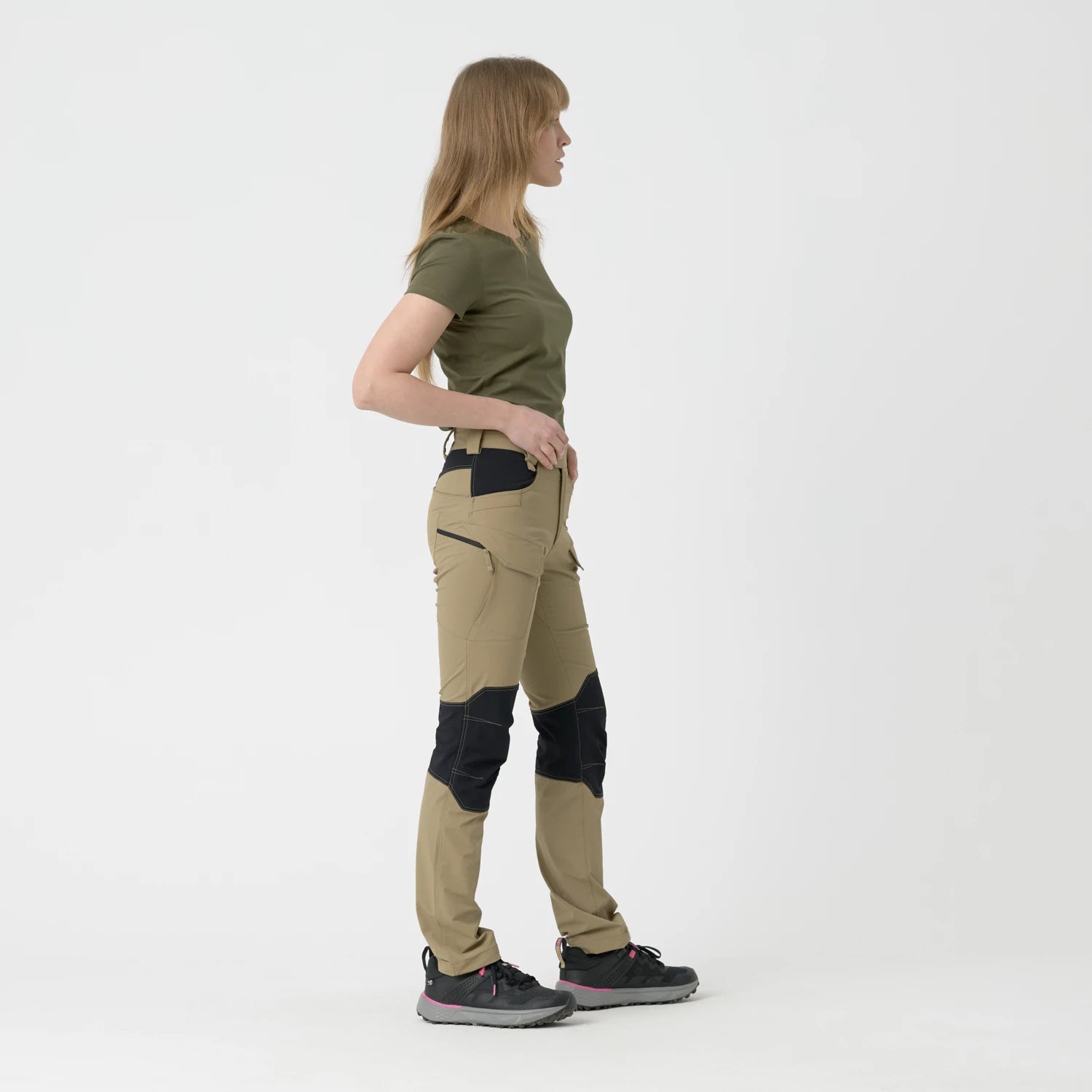Helikon-Tex VersaStretch outdoorovo nohavice taktické dámske, taiga green – detail 1