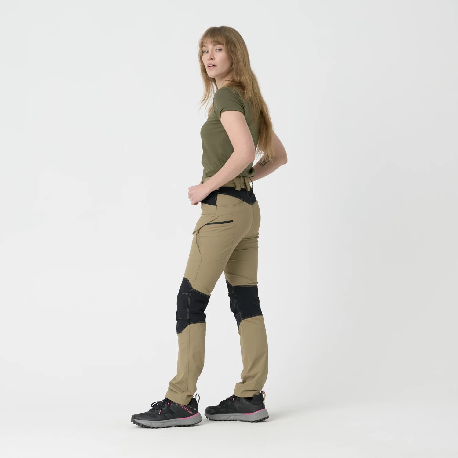 Helikon-Tex VersaStretch outdoorovo nohavice taktické dámske, taiga green – detail 2